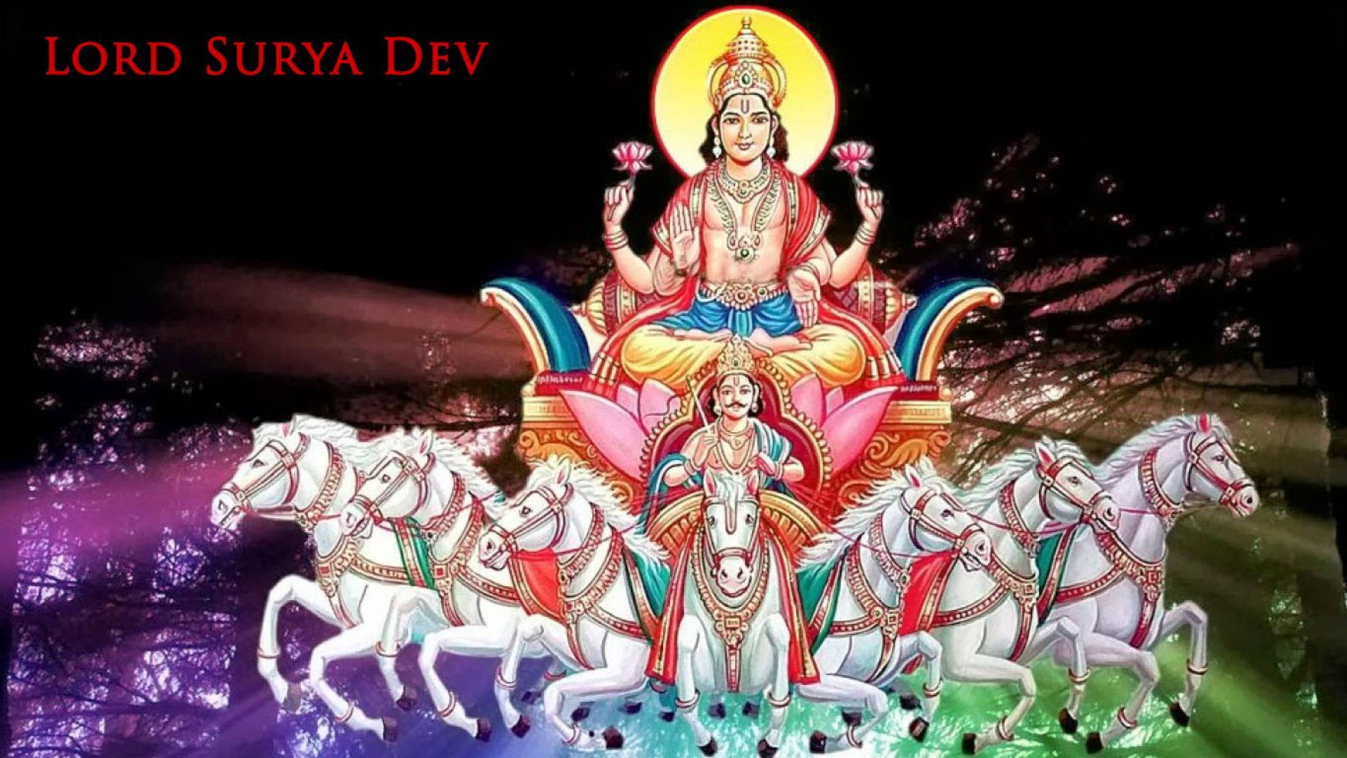 Surya Bhagwan Tree Silhouette Background — 1920x1080 wallpaper