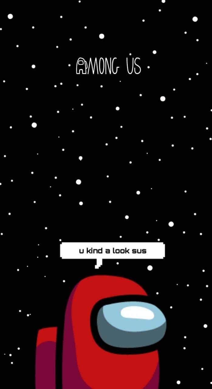 Suspicious Red In Among Us Picture — 698x1280 wallpaper