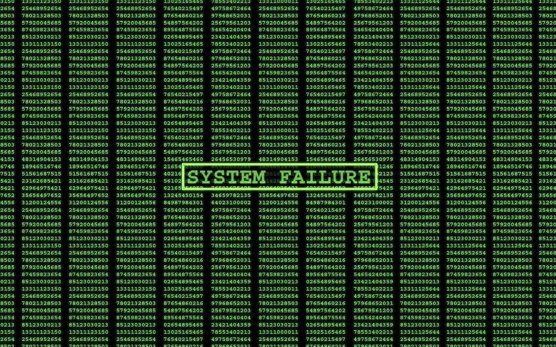 System Failure in the Matrix — 1920x1200 wallpaper