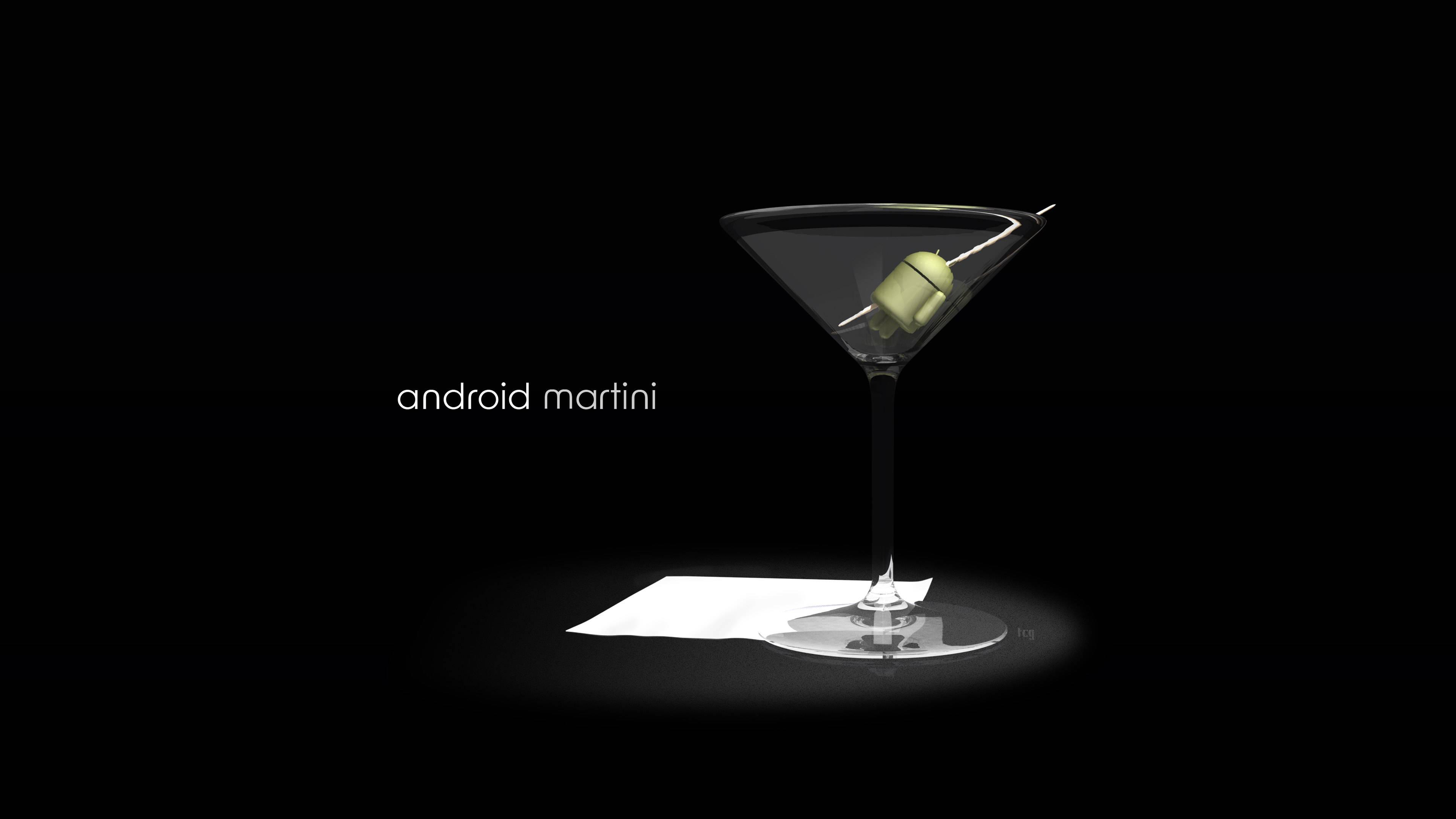 Take a sip of Android! — 3840x2160 wallpaper