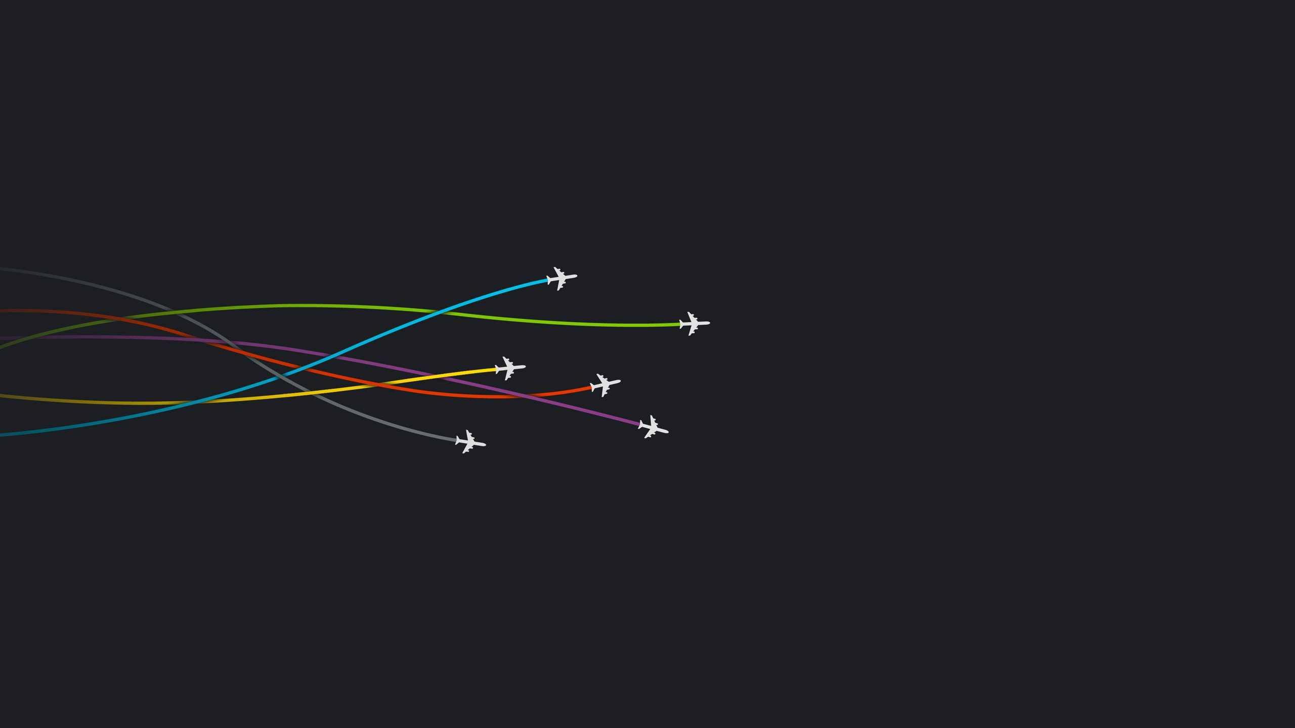 Take flight with the minimalist aero airplane. — 2560x1440 wallpaper