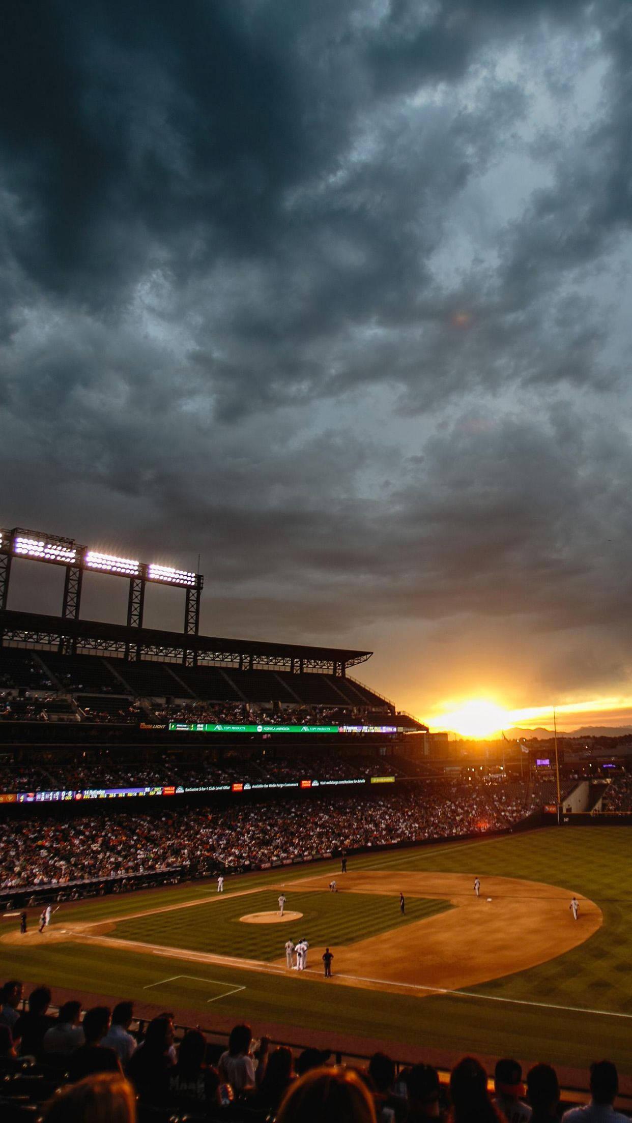 Take in the sunset before the big game — 1242x2208 wallpaper