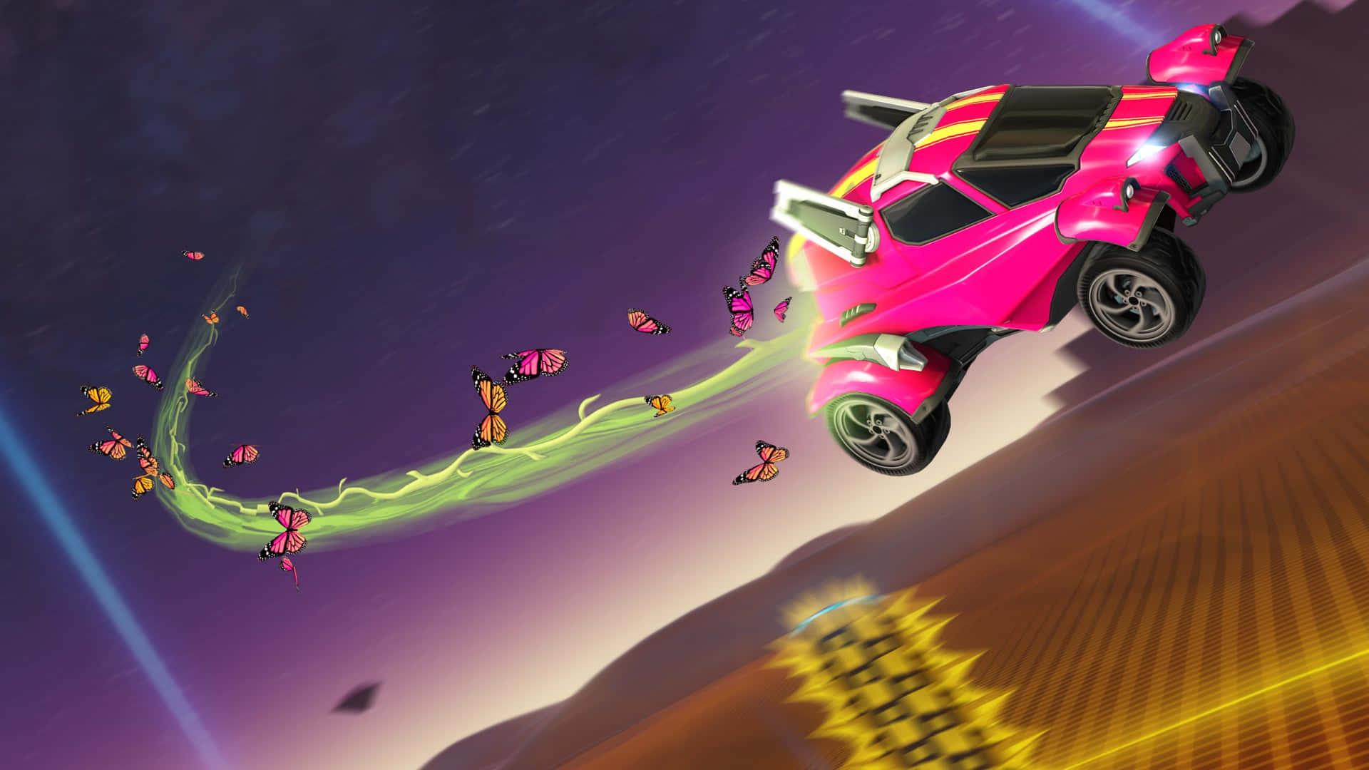 Take rocket-powered cars to soaring heights in Rocket League — 1920x1080 wallpaper