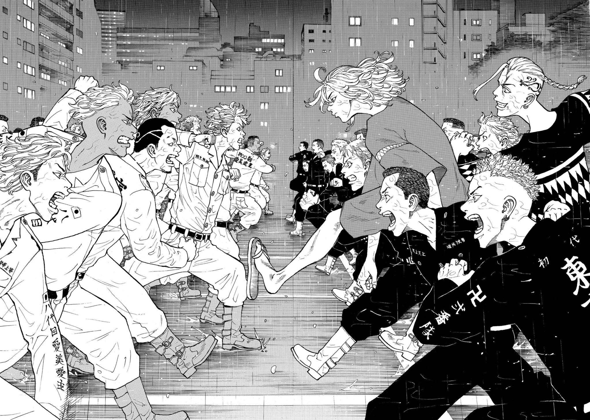 Takemichi Hanagaki leads the Tokyo Revengers gang in a high-stakes turf war — 2048x1458 wallpaper