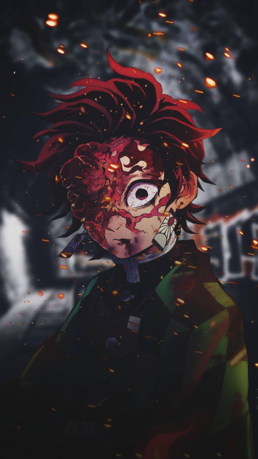 Tanjiro Bloody Demon Slayer PFP — 1080x1920 wallpaper