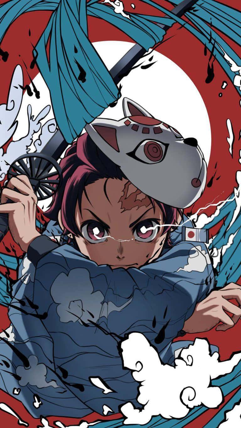 Tanjiro Kamado Enters the Final Fight — 768x1365 wallpaper