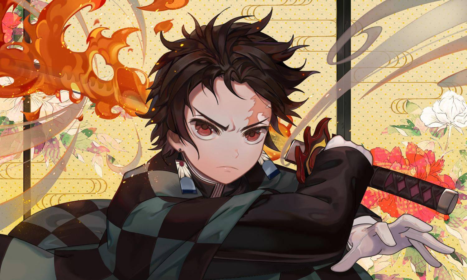 Tanjiro Kamado - Fighting With A Will Of Iron — 1500x900 wallpaper