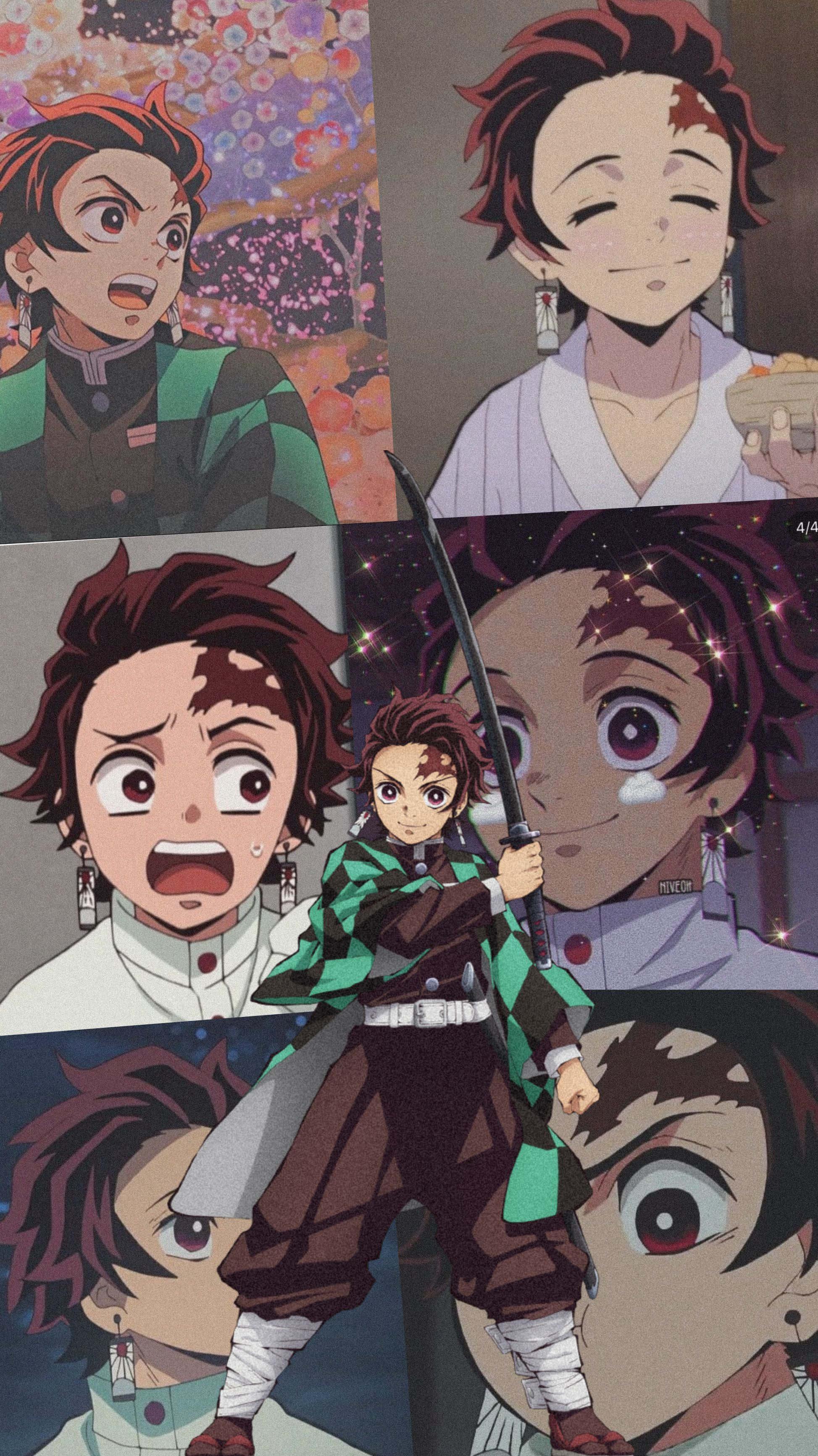 Tanjiro Kamado from Demon Slayer: Kimetsu no Yaiba powered up with the Nichirin Blade — 1947x3464 wallpaper