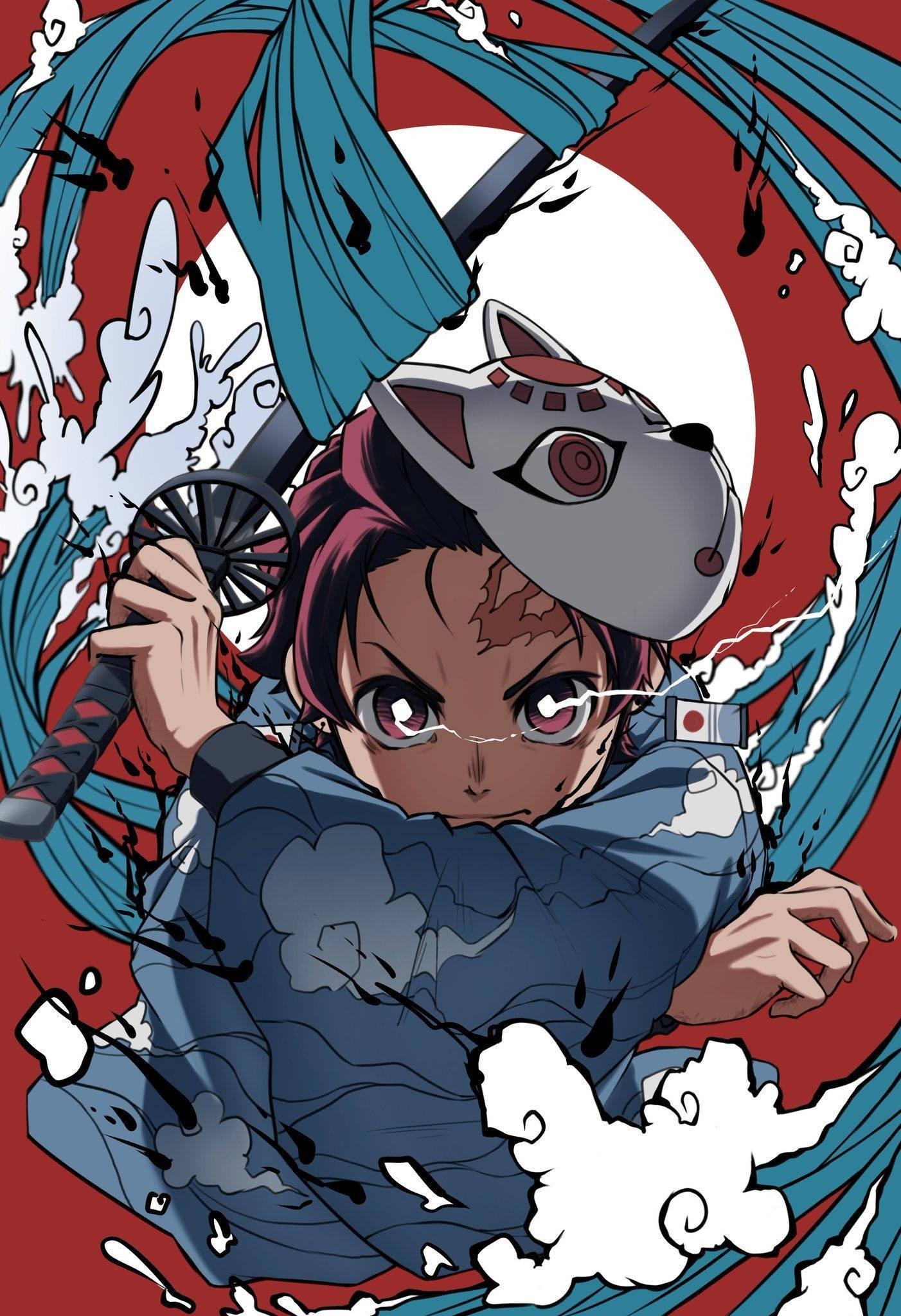 Tanjiro Kamado - Standing Strong — 1402x2048 wallpaper