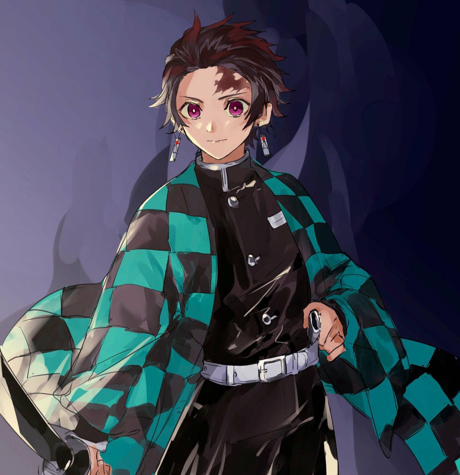 Tanjiro PFP Digital Painting — 1600x1654 wallpaper