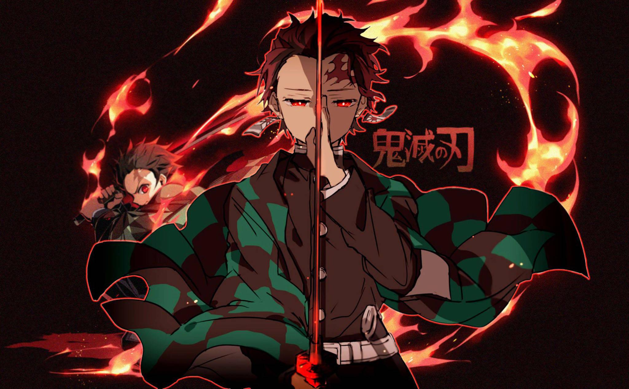 Tanjiro PFP Flame Art — 2048x1267 wallpaper