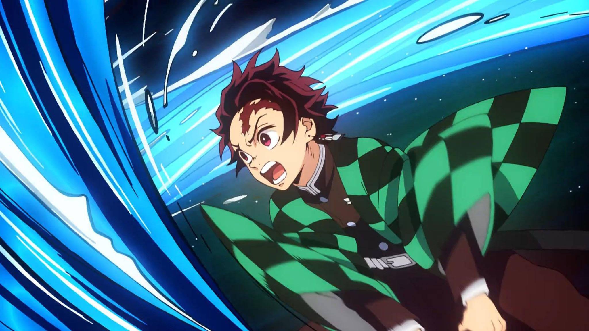 Tanjiro PFP Flowing Dance — 2048x1152 wallpaper