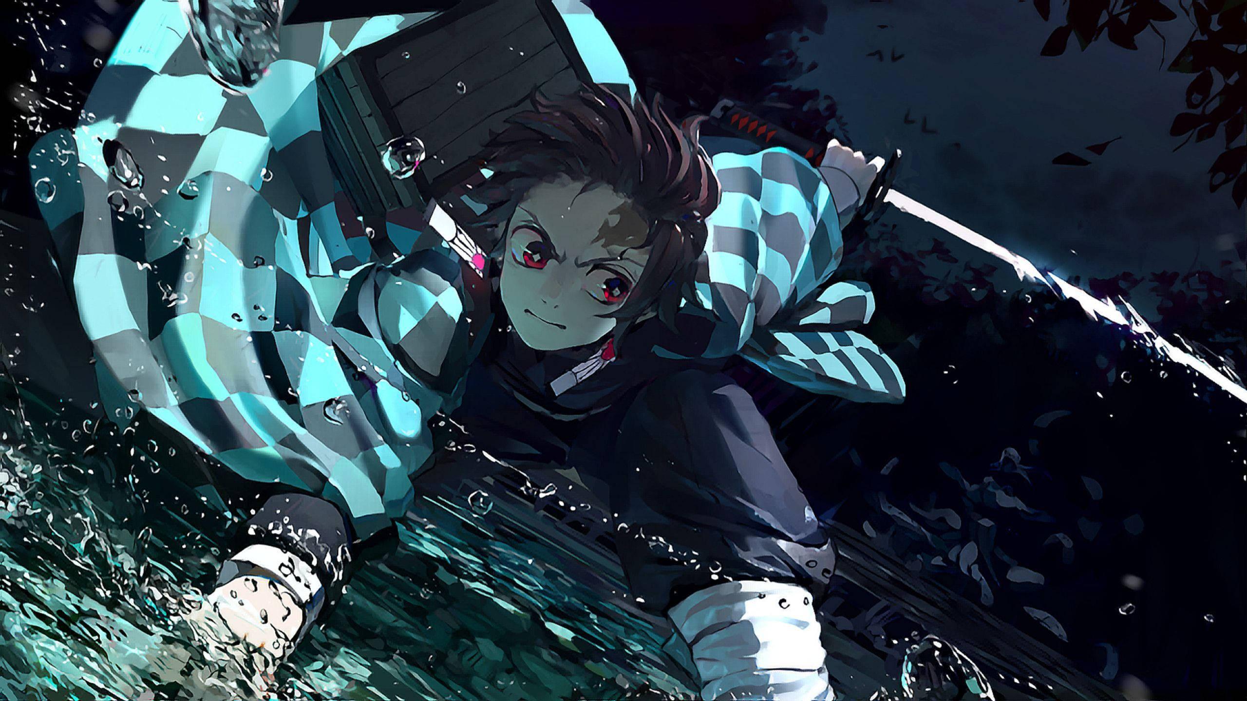 Tanjiro PFP Turbulent Skill — 2560x1440 wallpaper