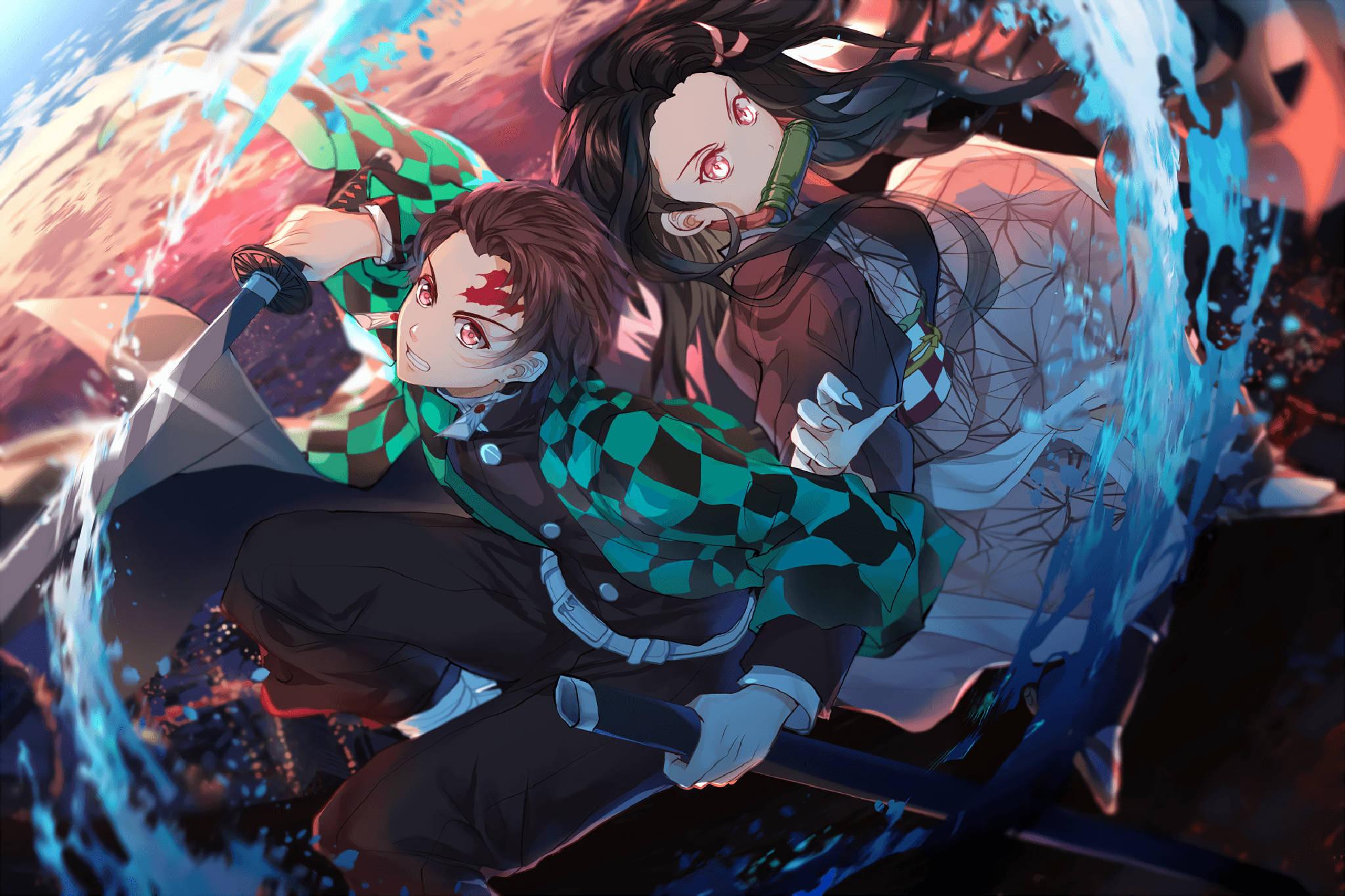 Tanjiro PFP With Sister — 2048x1365 wallpaper
