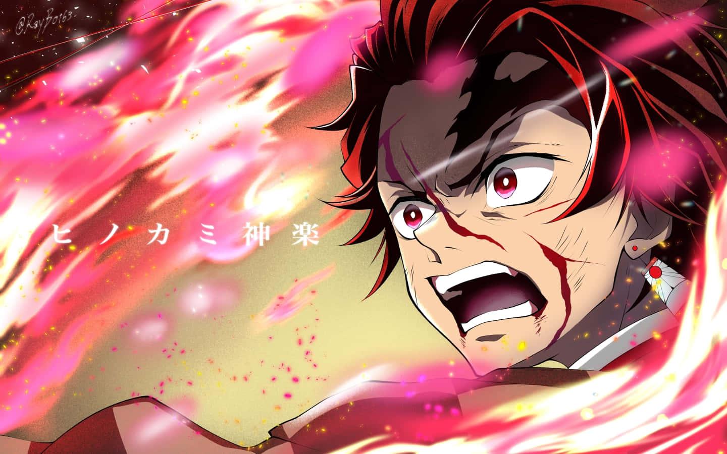 Tanjiro, The Flame breathing Demon Slayer — 1440x900 wallpaper