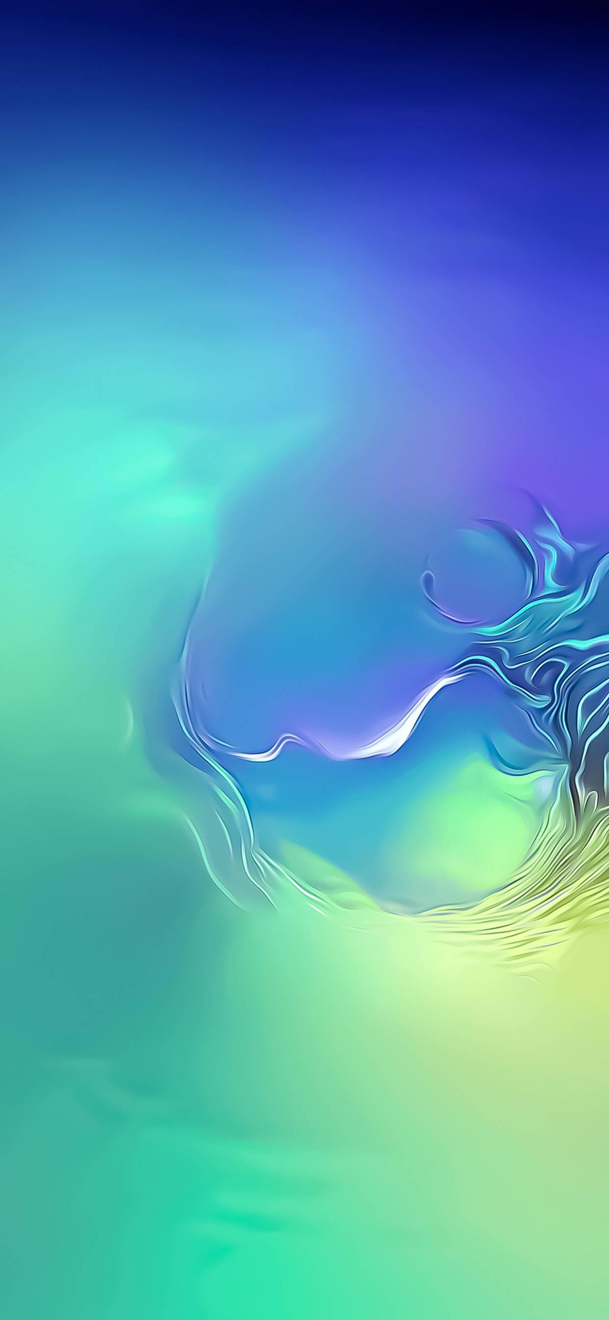 Teal And Blue Abstract Samsung — 1242x2688 wallpaper
