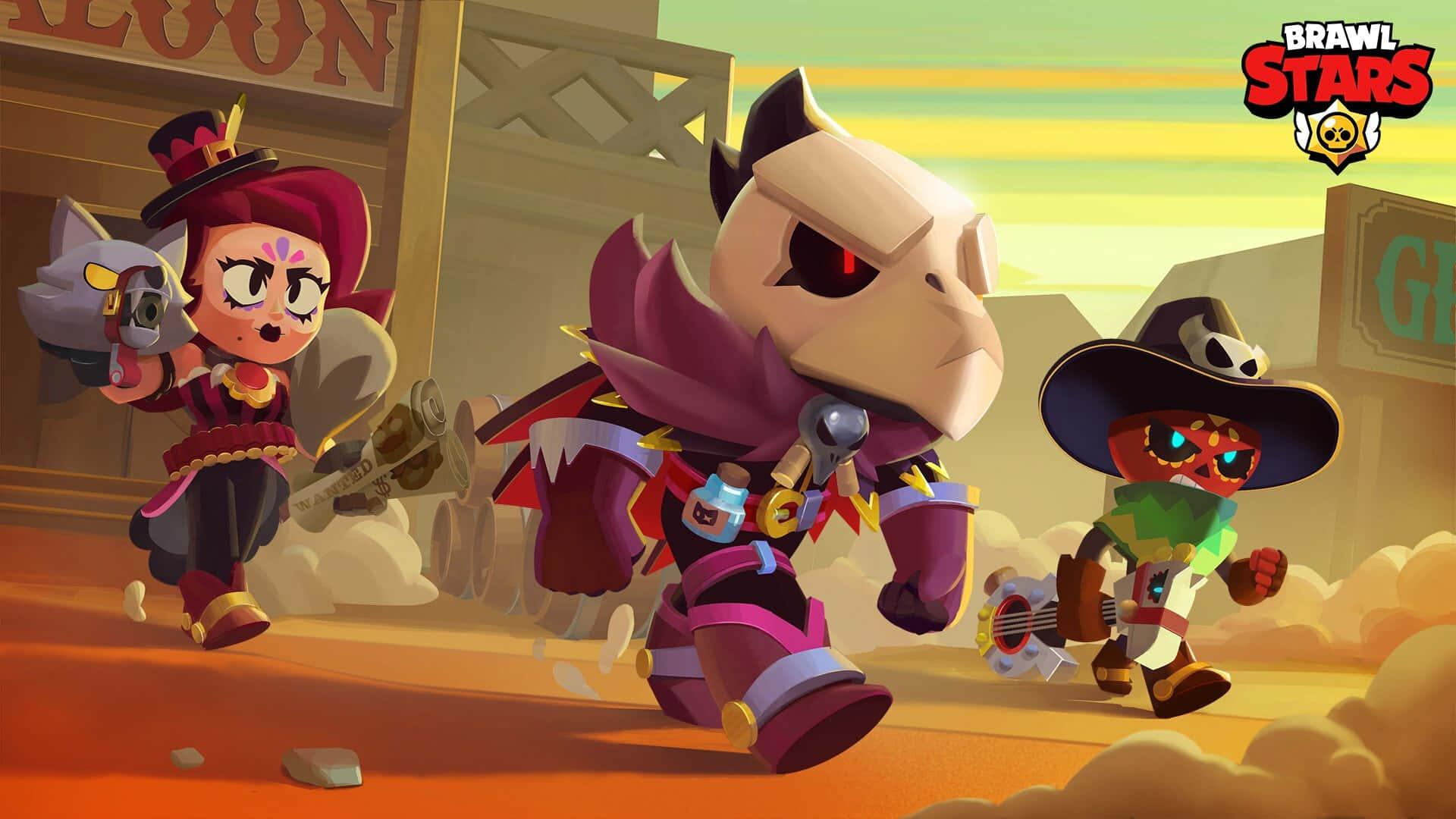 "Team up with your friends and fight for the crown in Brawl Stars!". — 1920x1080 wallpaper