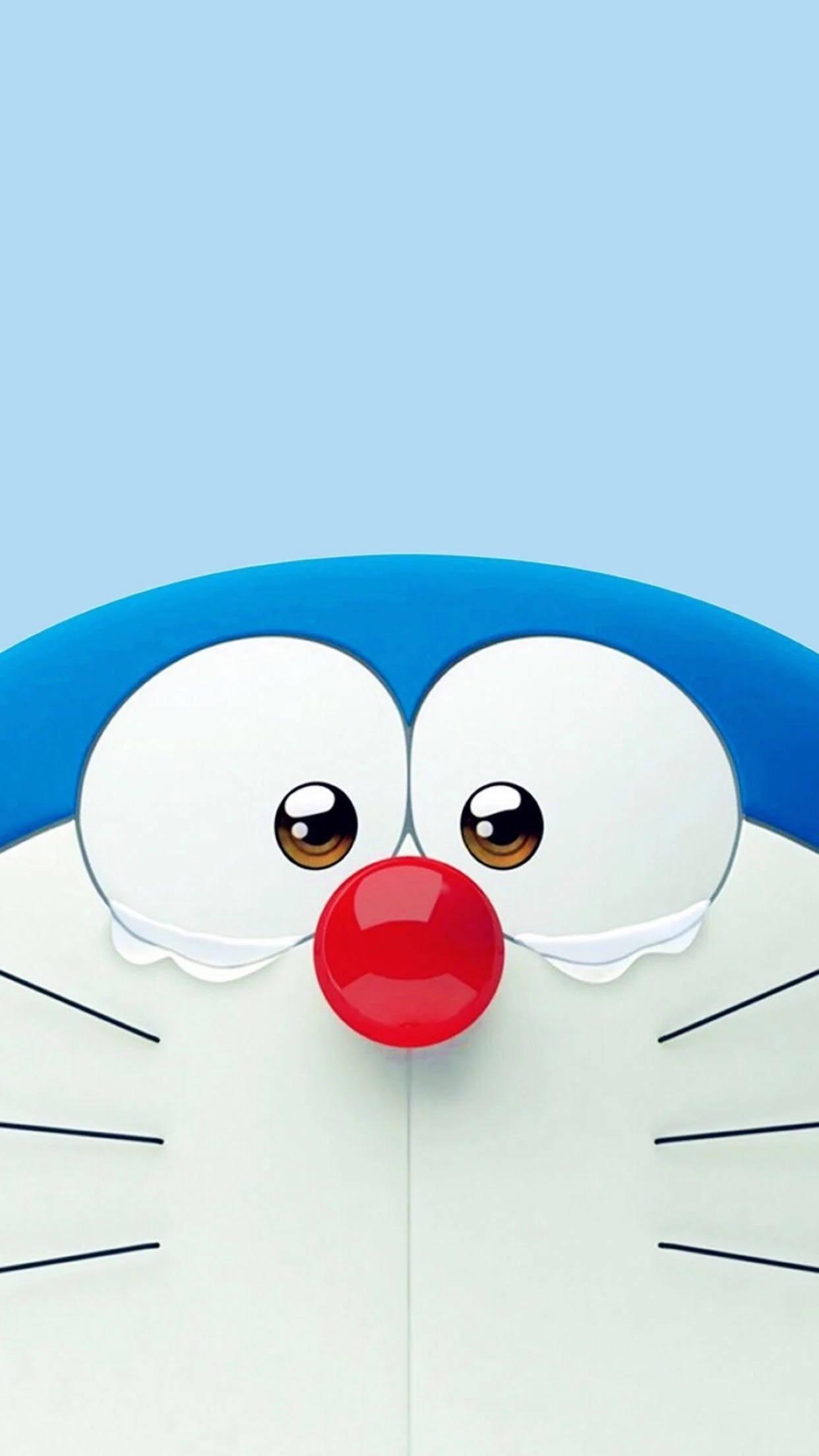Tearful Doraemon iPhone Digital Art — 1242x2208 wallpaper