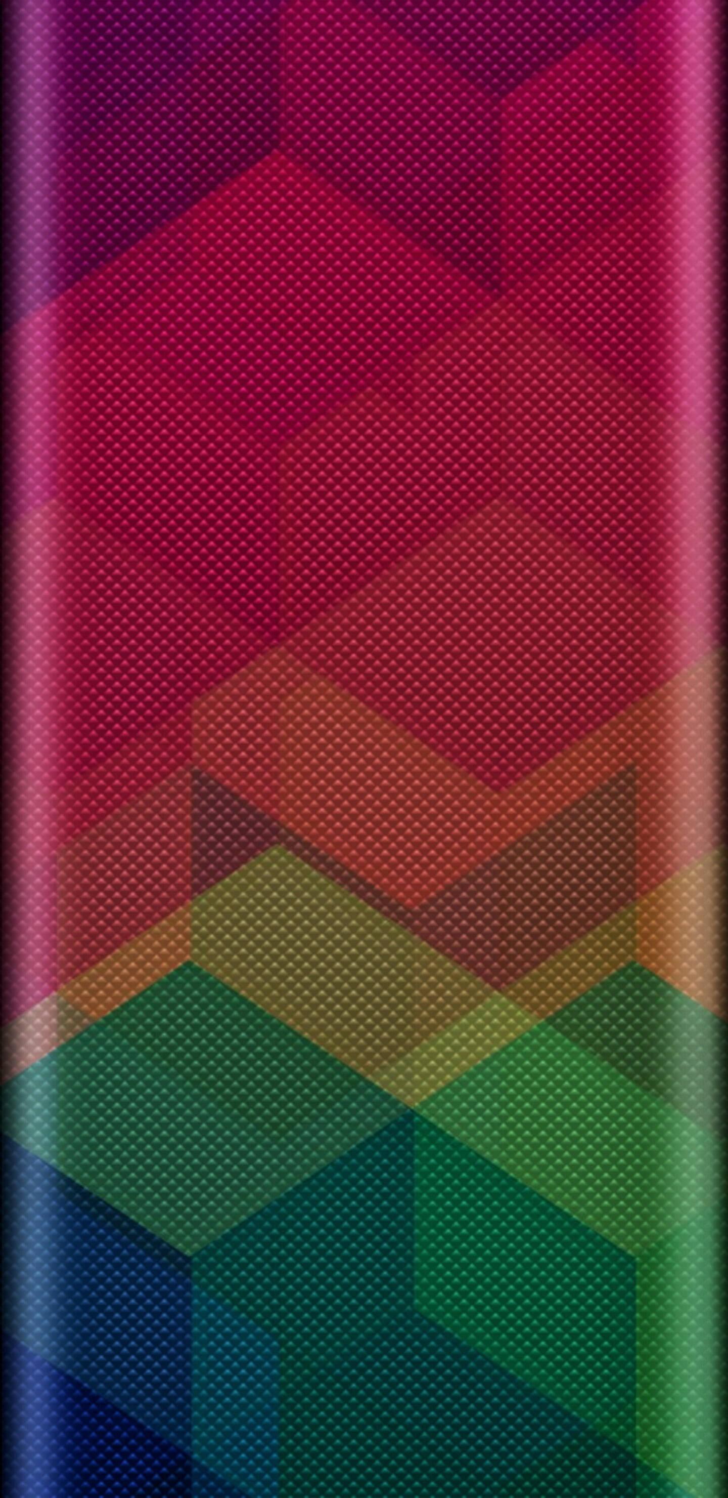 Textured Rainbow Blocks On Samsung Full HD — 1440x2960 wallpaper