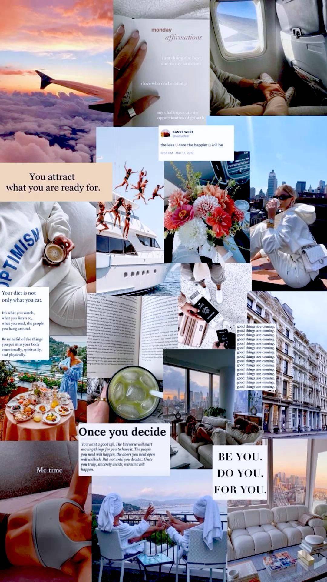 That Girl Aesthetic Inspirational Collage — 1080x1920 wallpaper