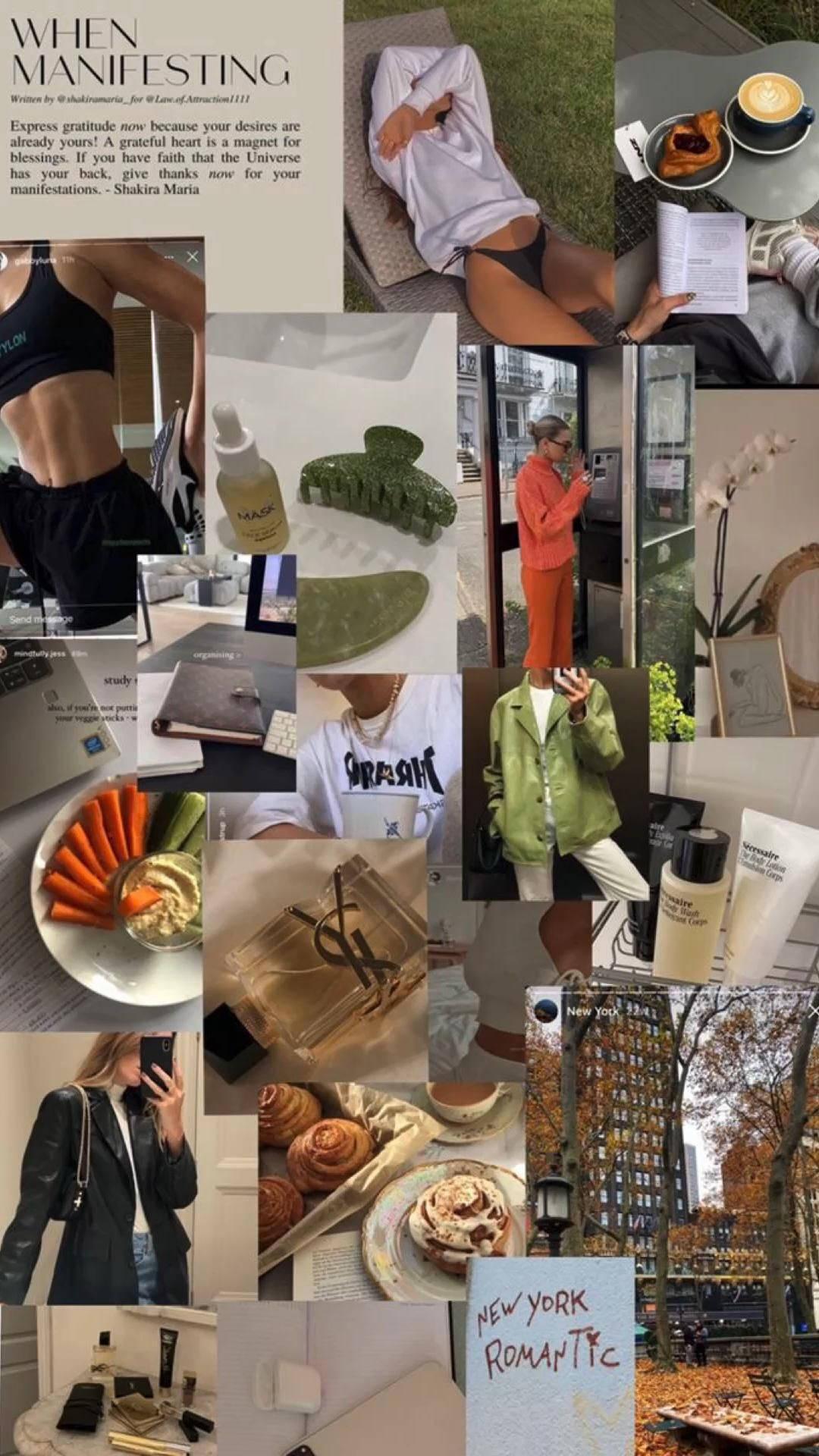 That Girl Aesthetic Manifest — 1080x1920 wallpaper