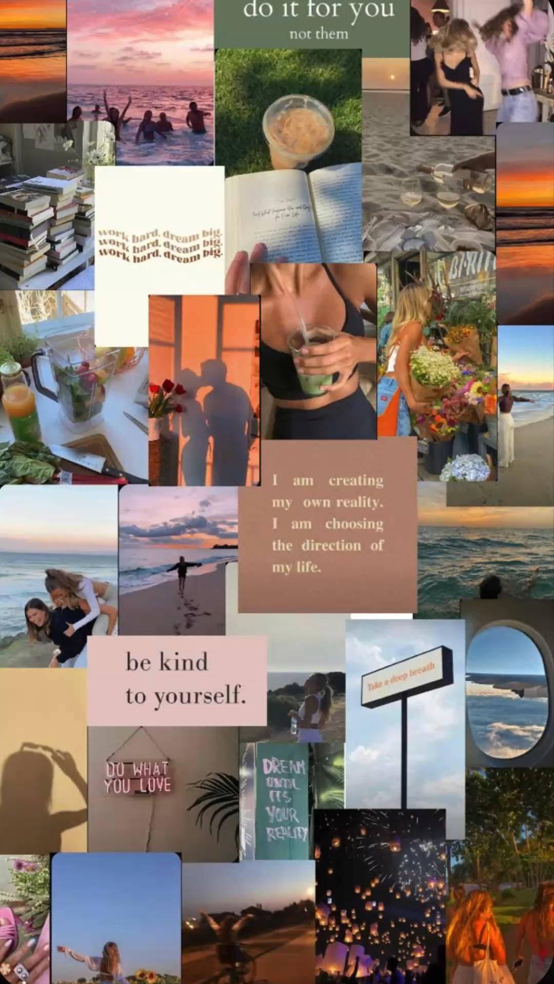 That Girl Aesthetic Mood Board — 1080x1920 wallpaper