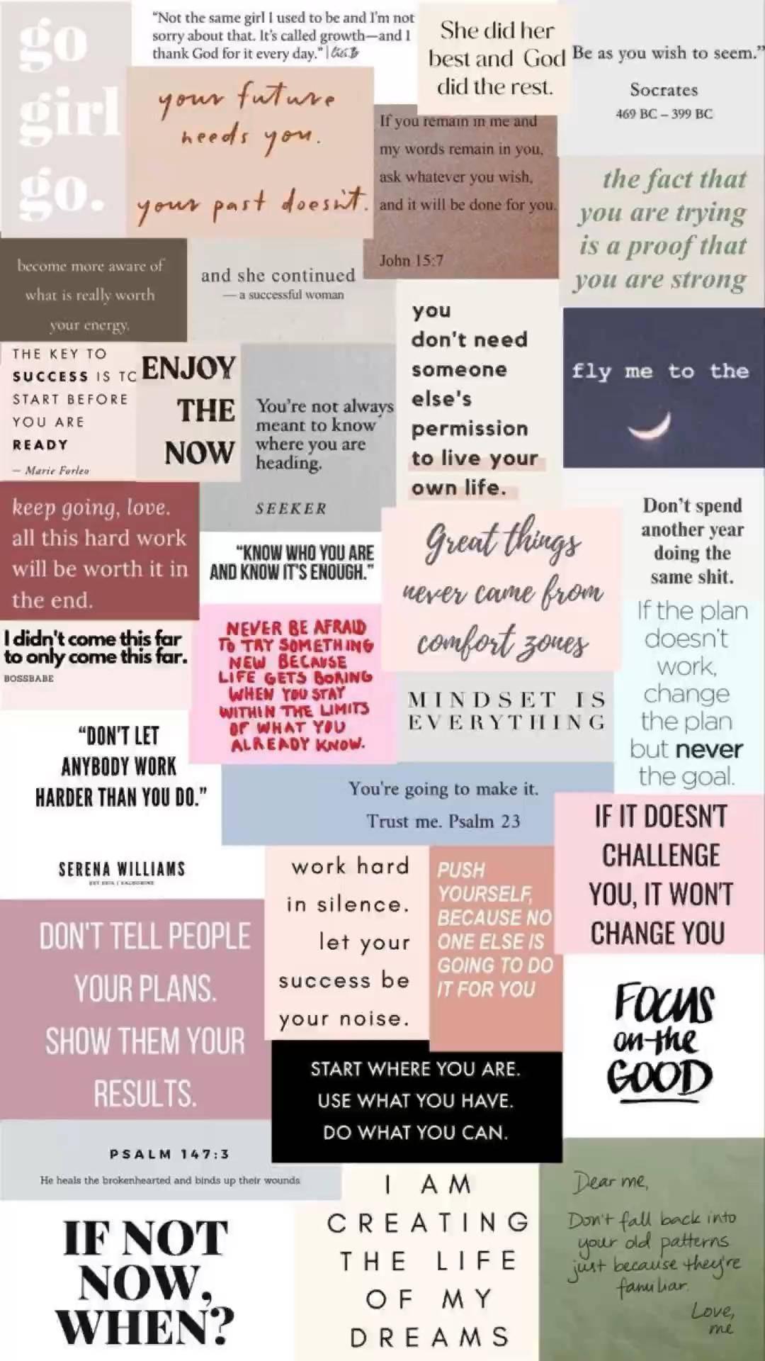 That Girl Aesthetic Quotes Collection — 1080x1920 wallpaper