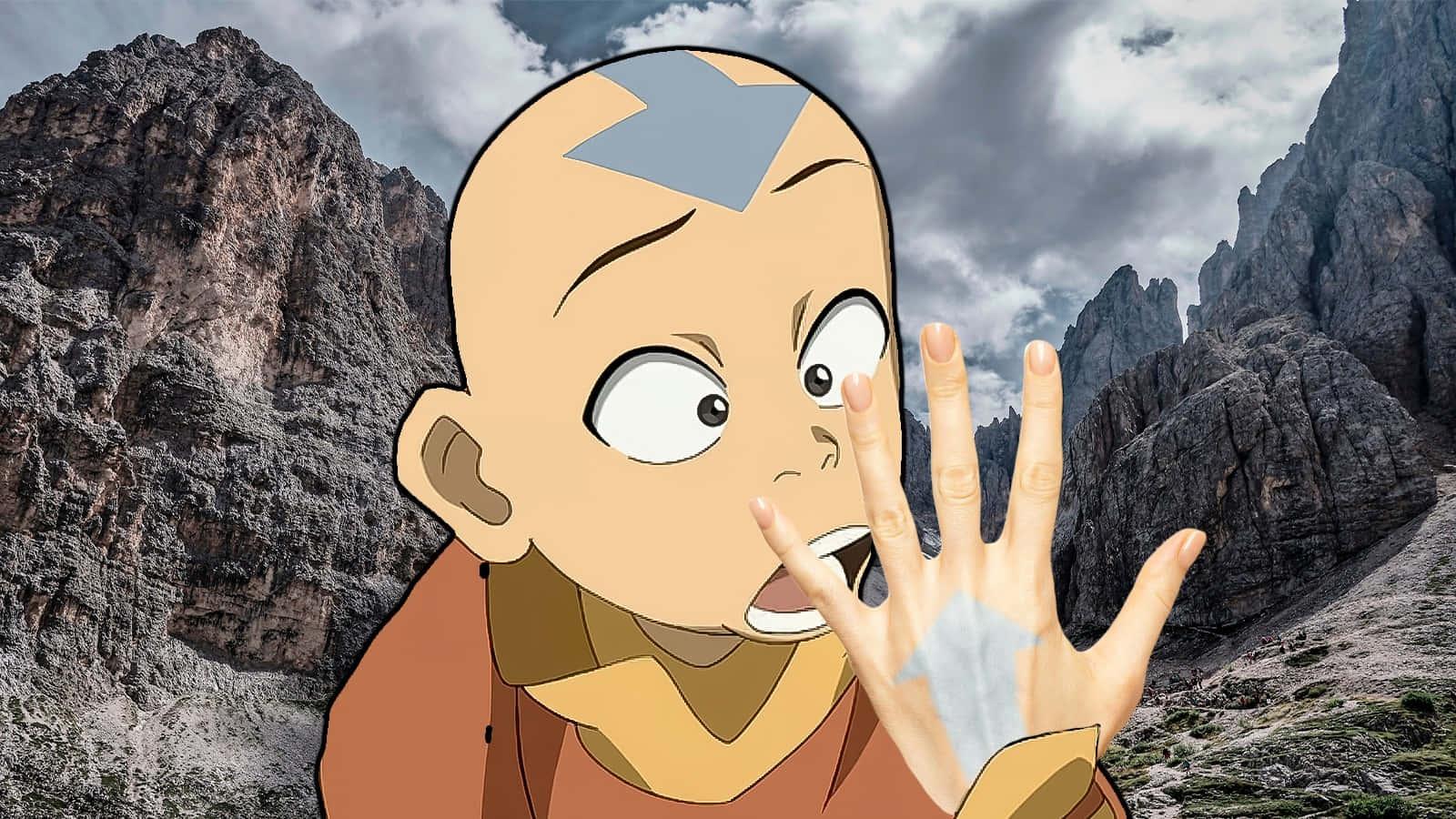 The Airbender, Avatar Aang in Battle — 1600x900 wallpaper