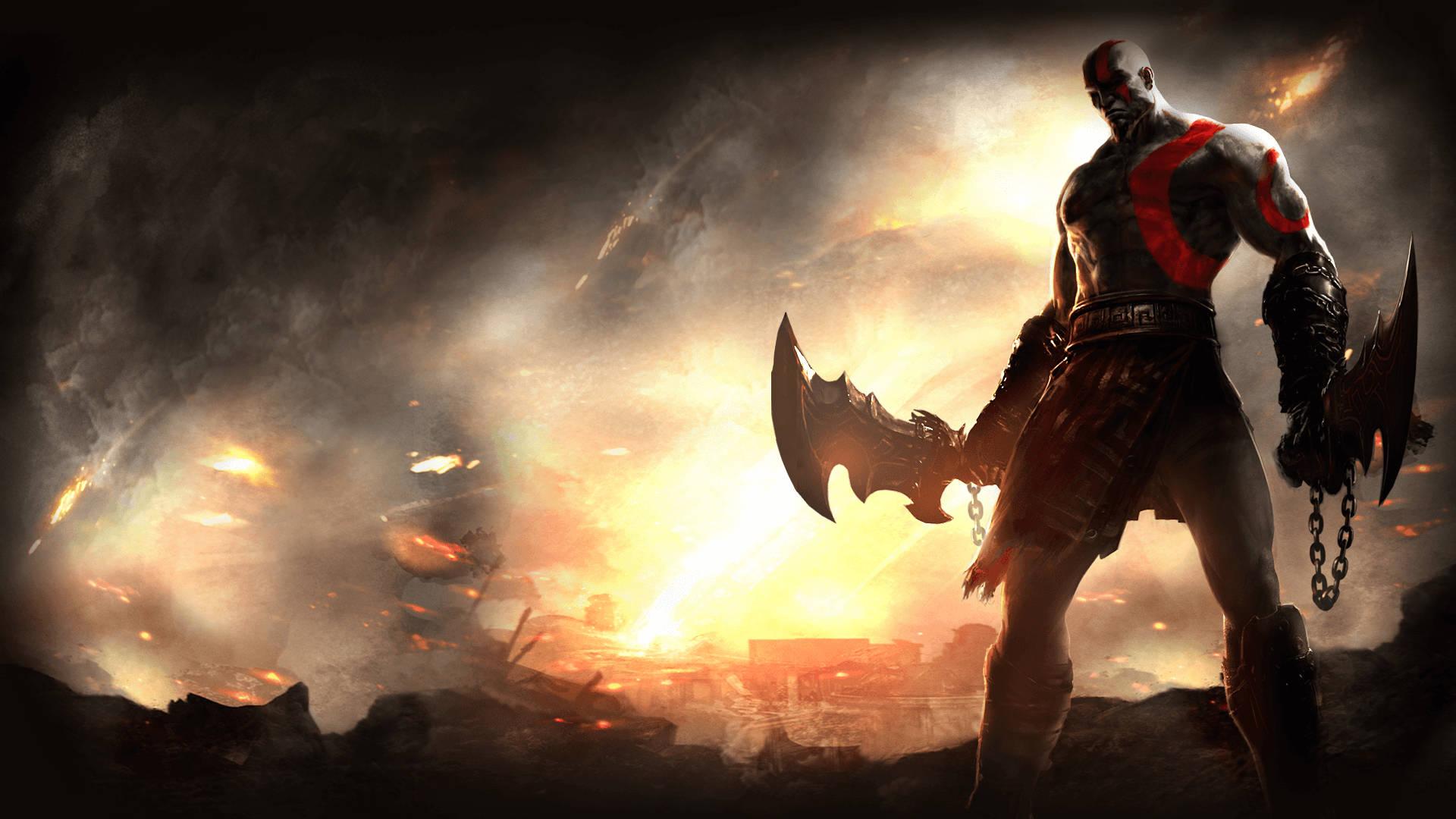 The Alpha and Omega, Kratos from God of War — 1920x1080 wallpaper