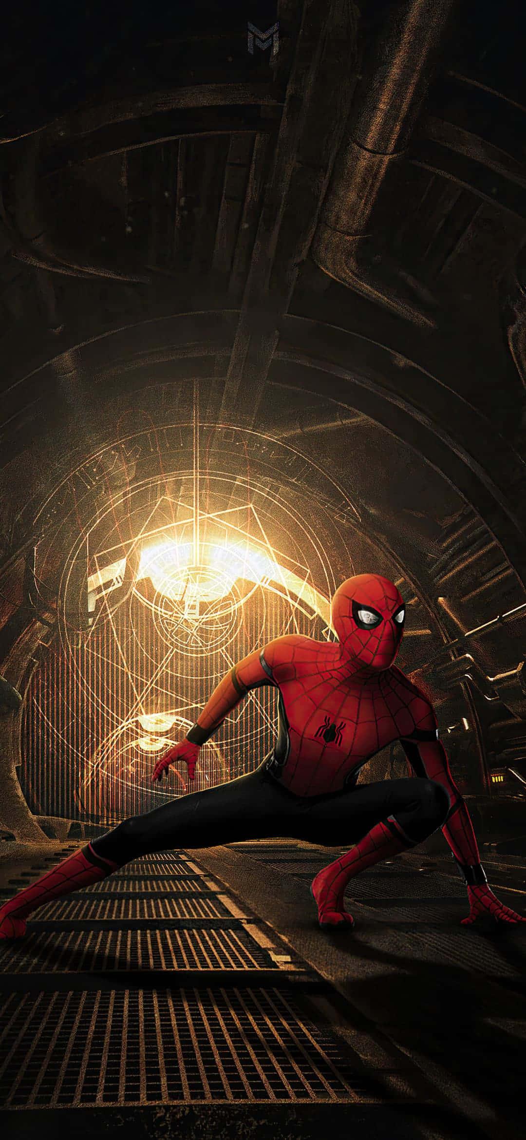 "The Amazing Spiderman saving the city from danger!"