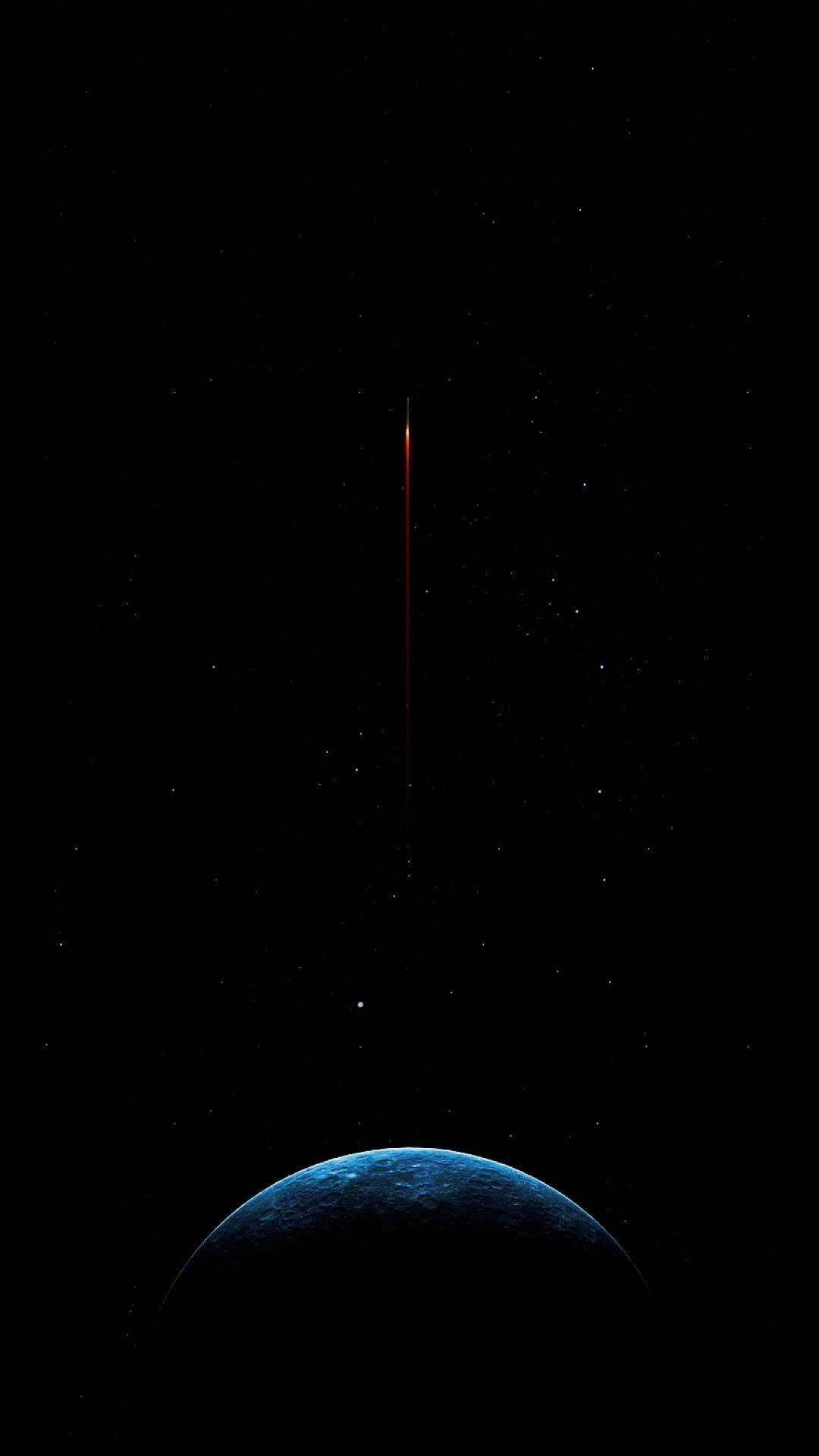 The Amazing Surface of the Moon in Amoled — 1080x1920 wallpaper