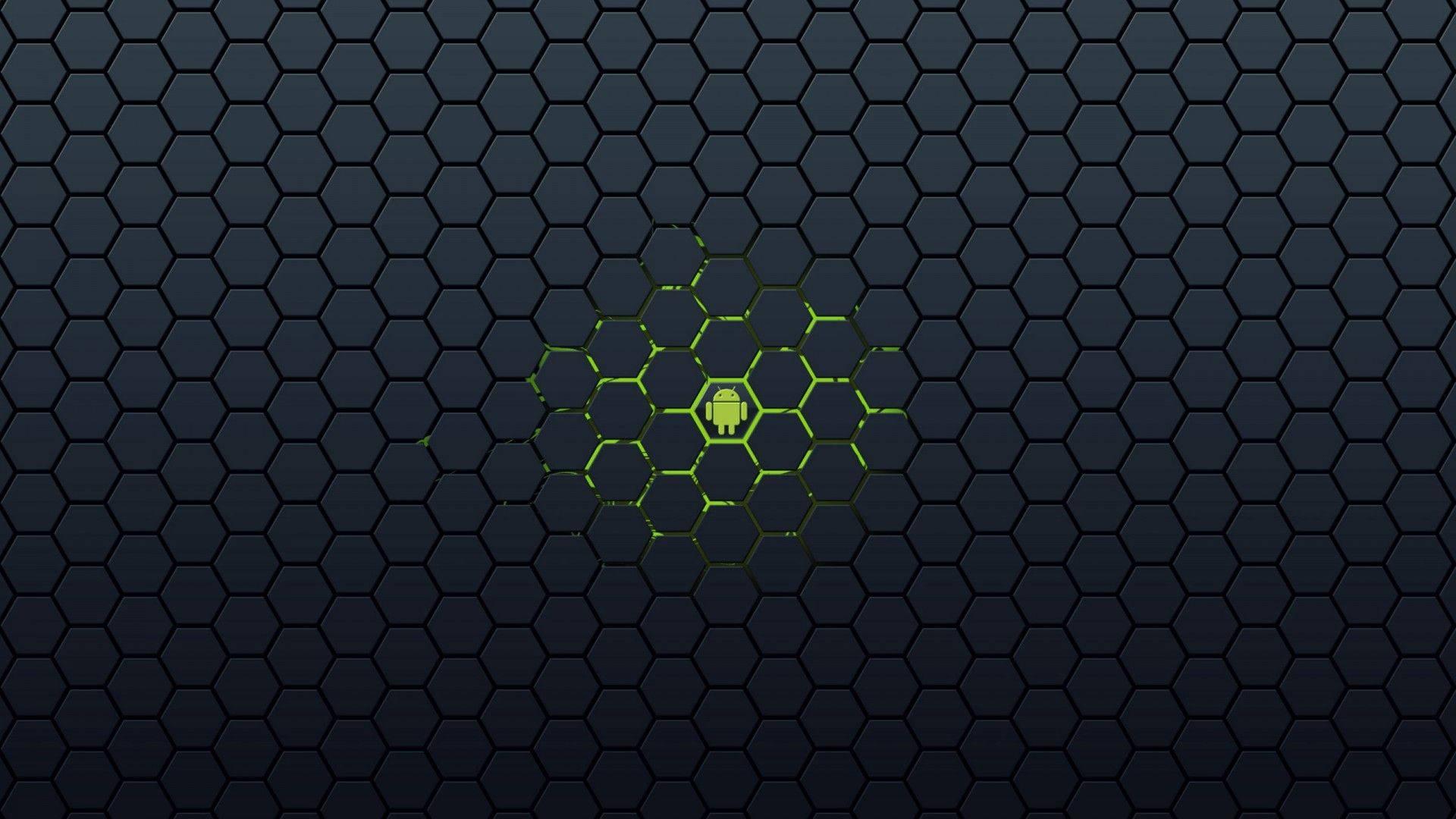 The Android Logo on an HD Tablet — 1920x1080 wallpaper
