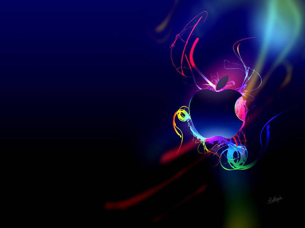 The Apple Logo in a Colorful Abstract Form — 1024x768 wallpaper
