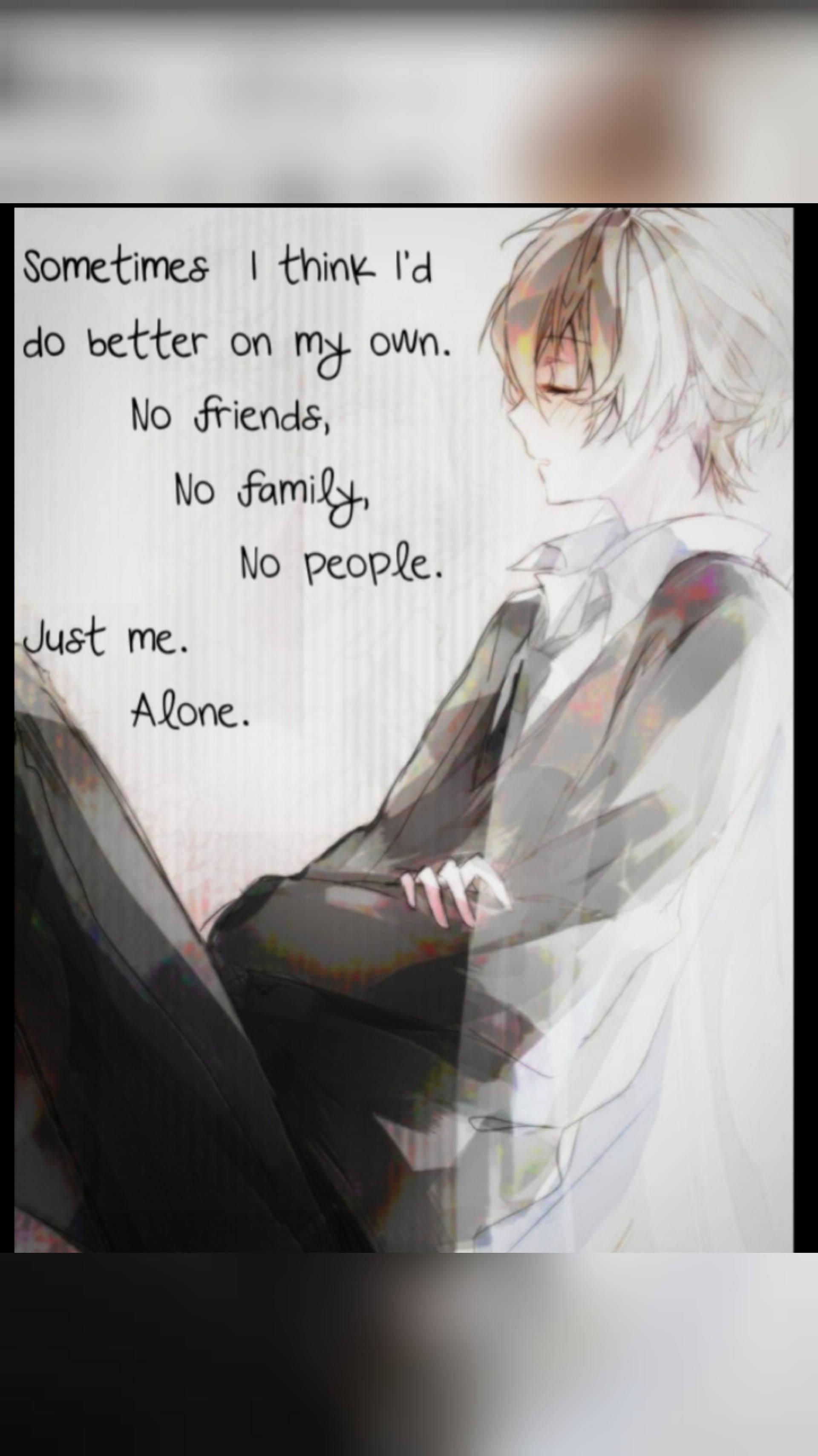 The Art of Solitude: A Pensive Sad Boy in Cartoon Form — 1920x3418 wallpaper
