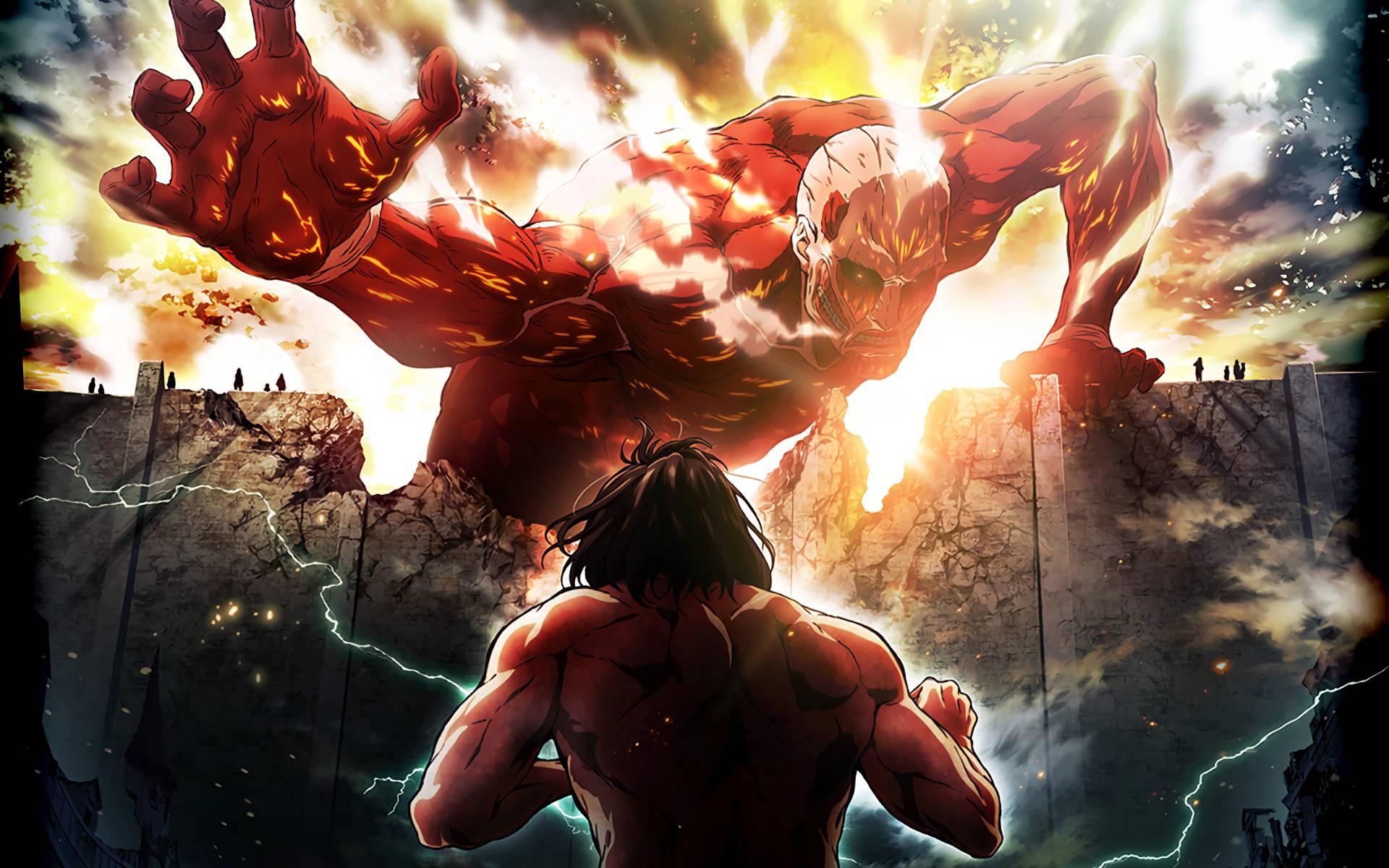 The Attack Of Titan Eren Yeager — 1920x1200 wallpaper