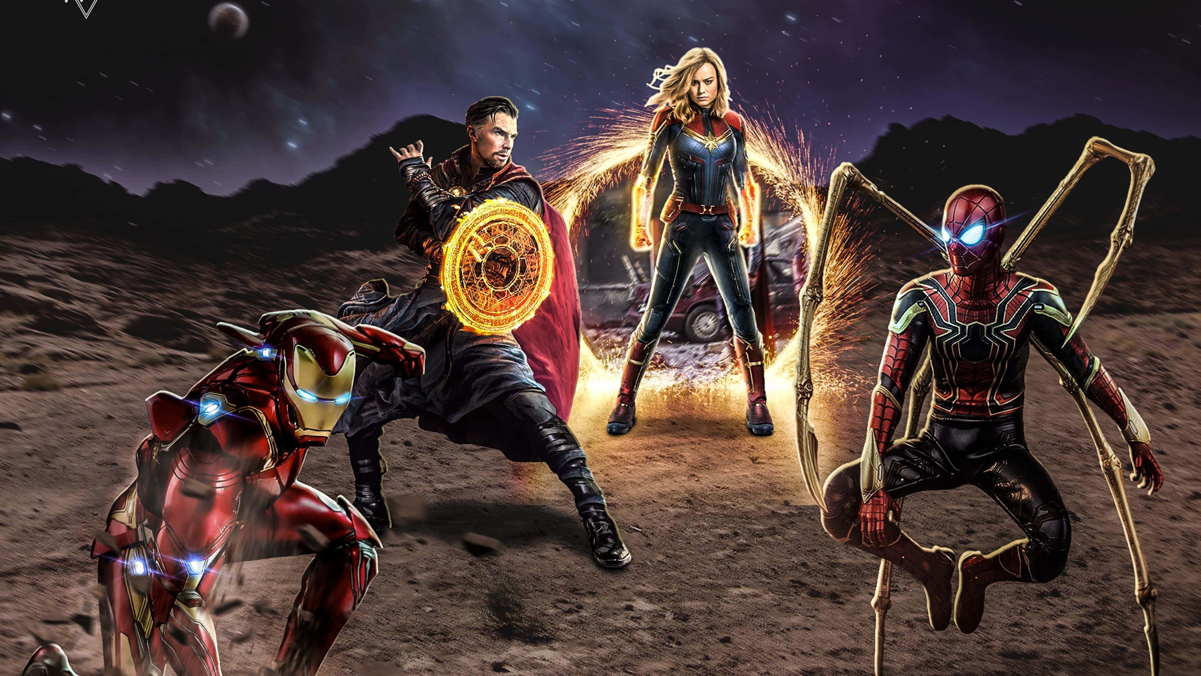 The Avengers assemble for their most important battle. — 3840x2160 wallpaper