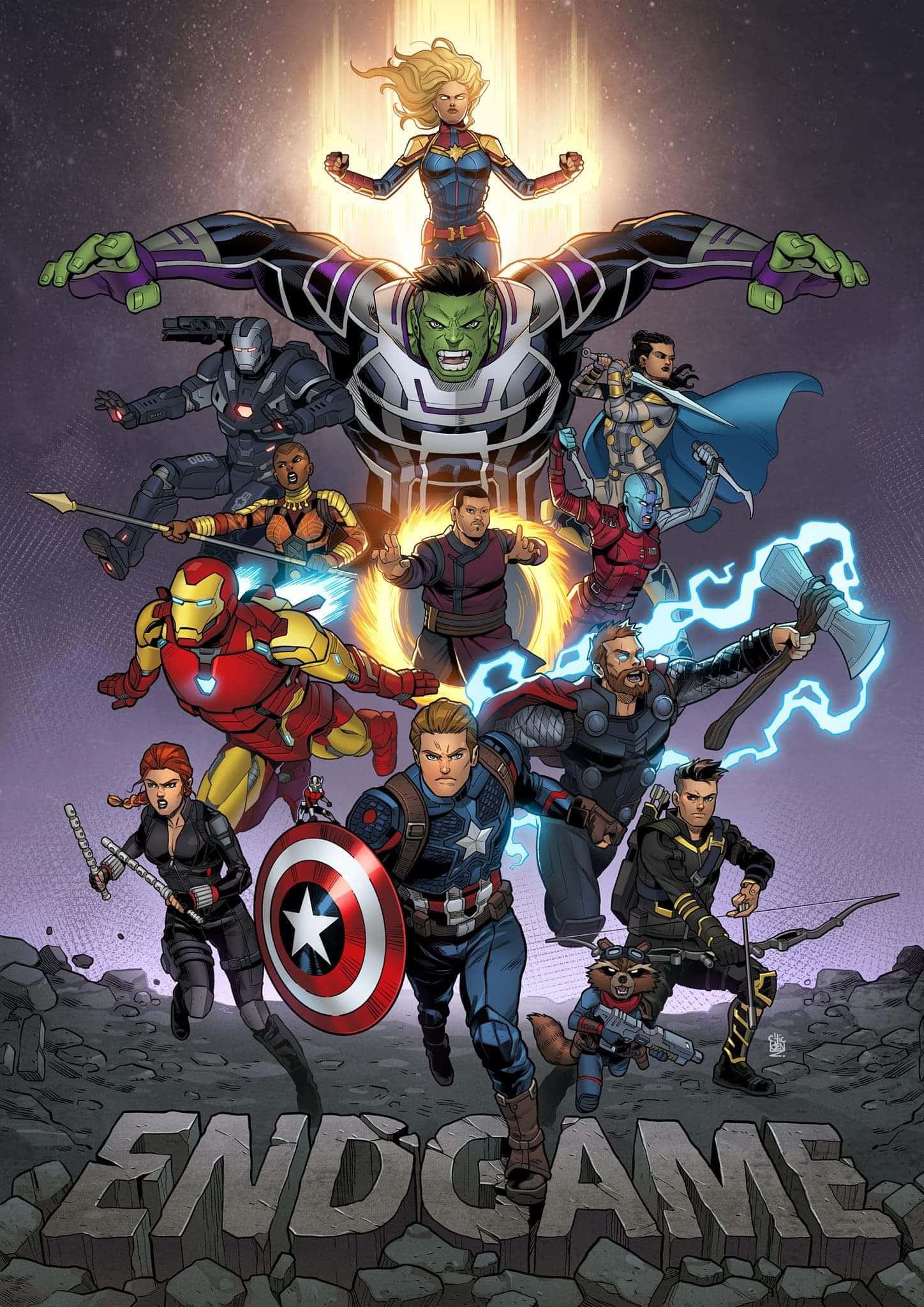 The Avengers Prepare for the Ultimate Battle — 1448x2048 wallpaper