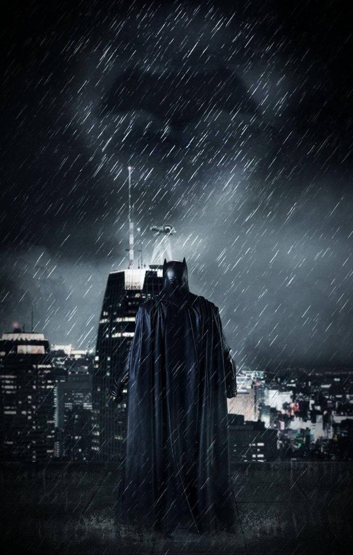 The Batman Movie Rain — 713x1121 wallpaper