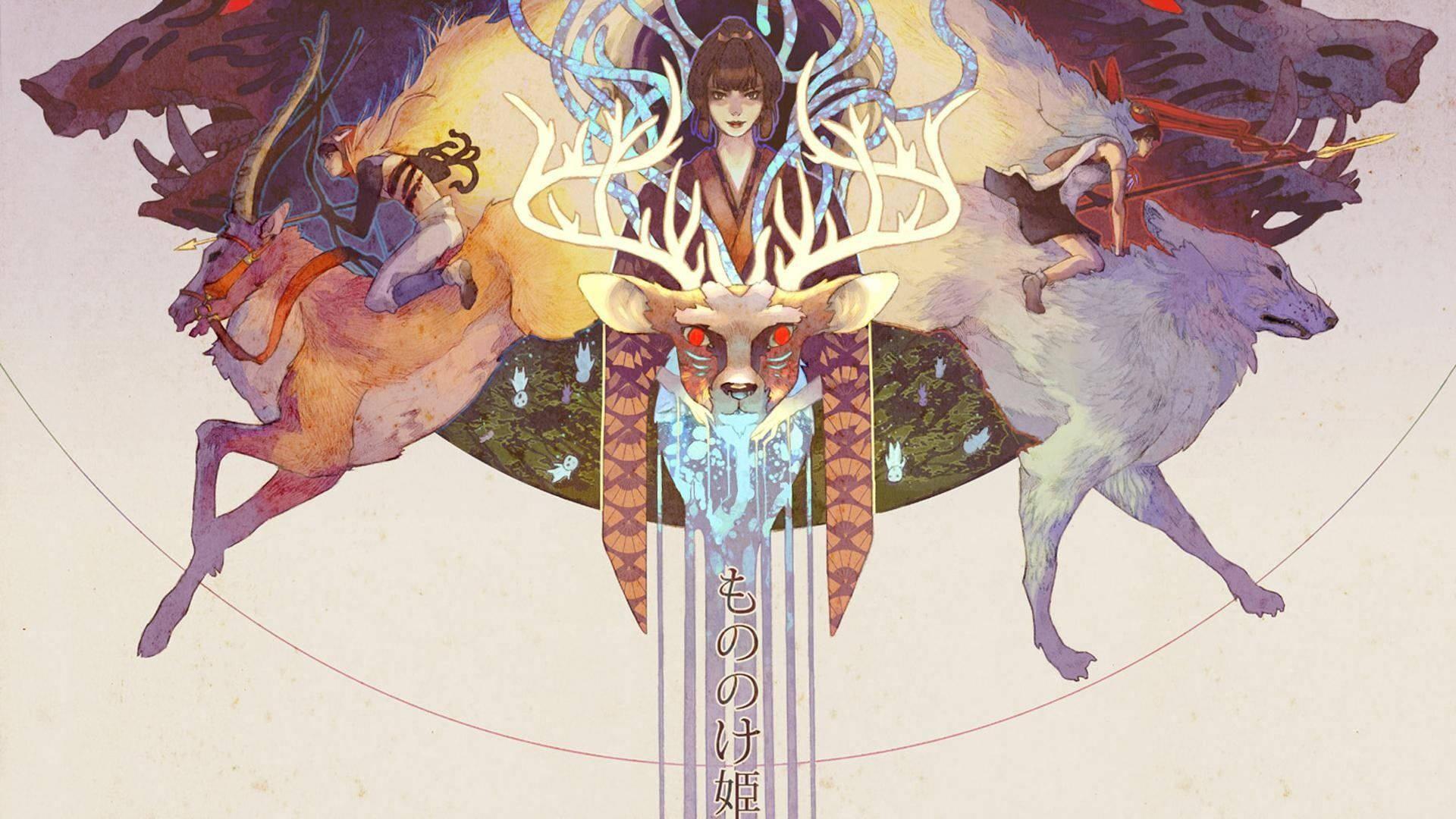 The beautiful Princess Mononoke of Studio Ghibli — 1920x1080 wallpaper