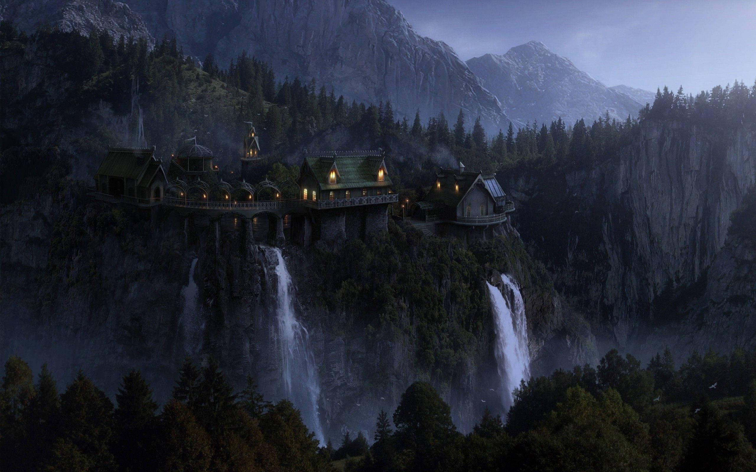 The beauty of Rivendell in The Lord Of The Rings — 2560x1600 wallpaper