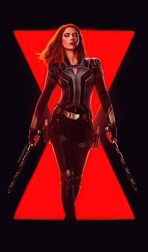 The Black Widow iPhone 11 — 600x1024 wallpaper