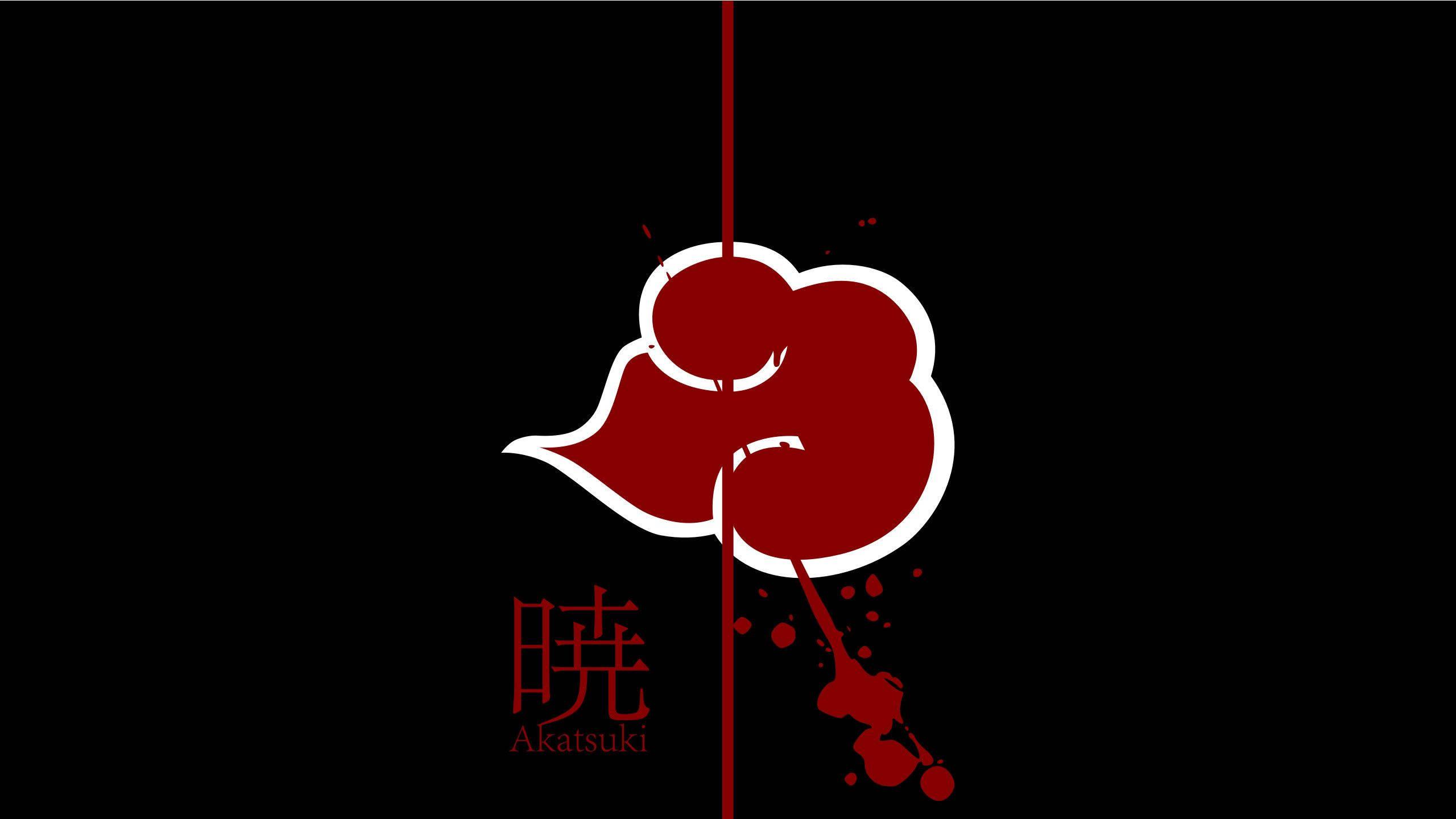 The blood rain created by Akatsuki looms in the sky — 2560x1440 wallpaper