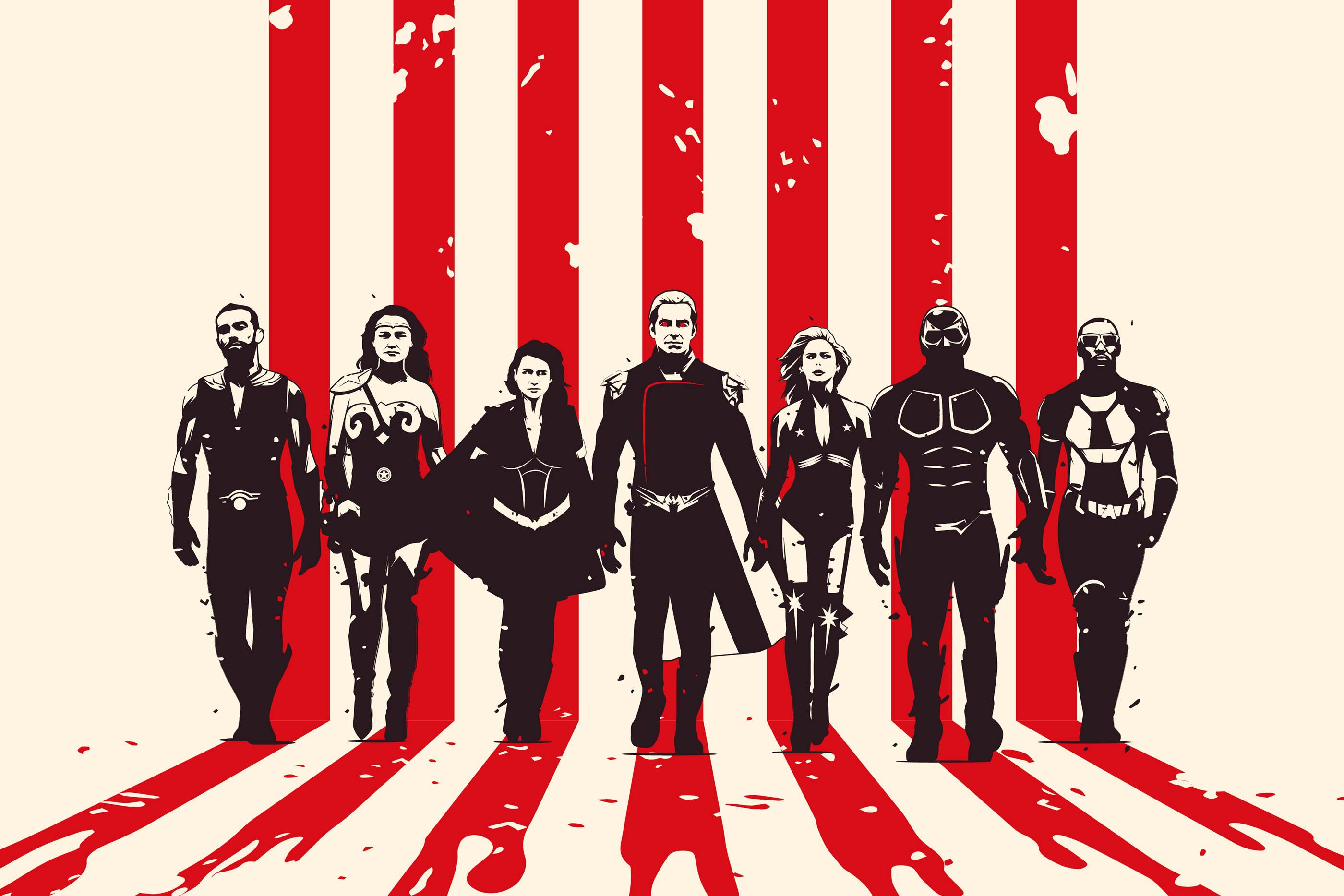 The Boys Red Vector Poster — 2800x1867 wallpaper