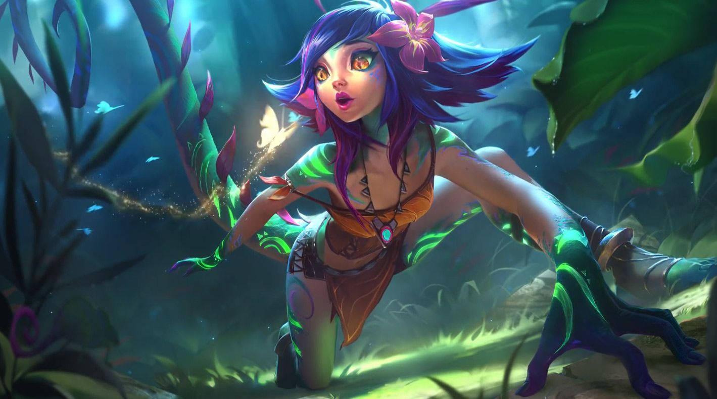 The brave and lively Neeko from League of Legends — 1419x790 wallpaper