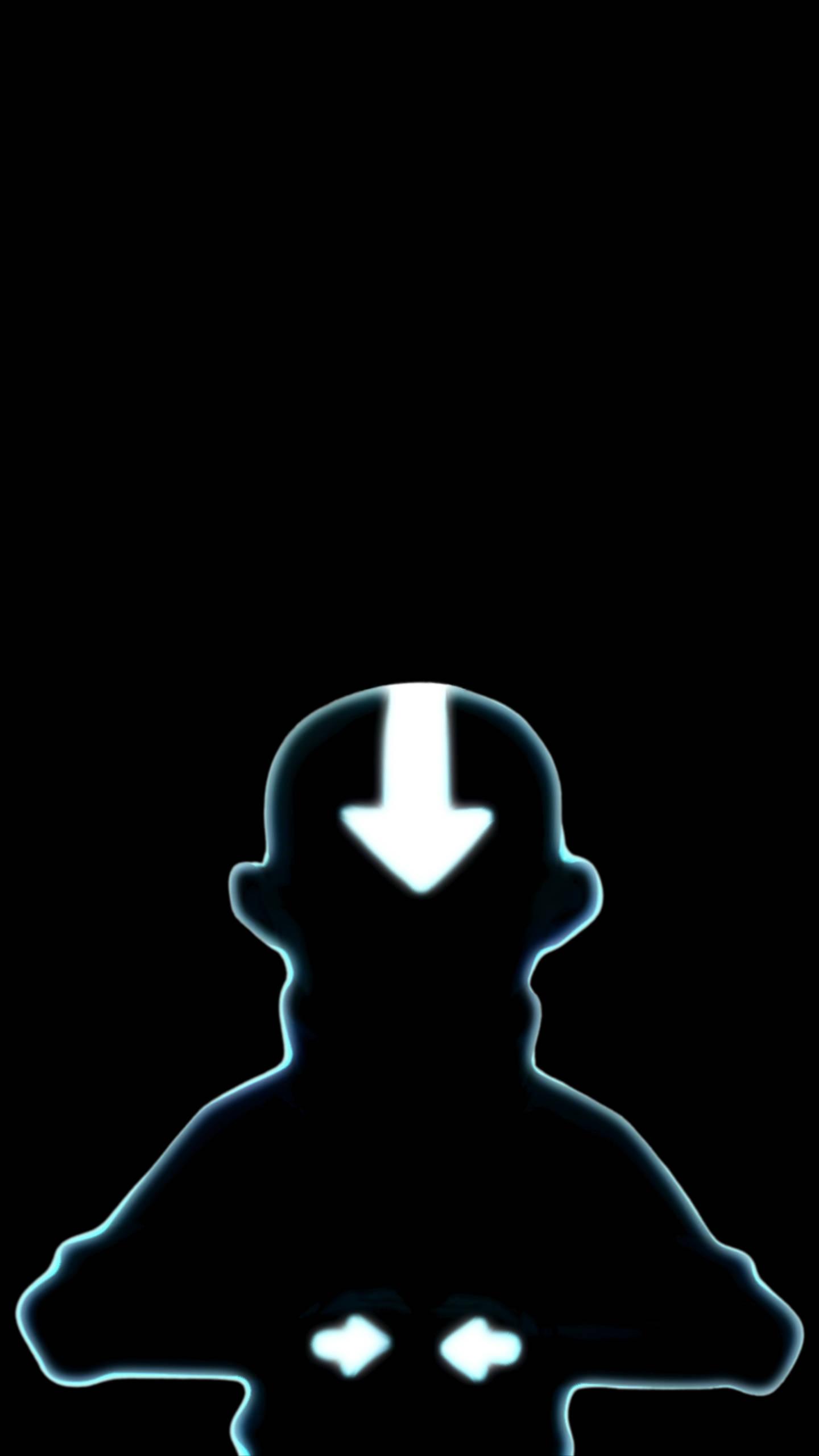 The Burning Plains - Aang the Airbender Stands in Silhouette — 1440x2560 wallpaper