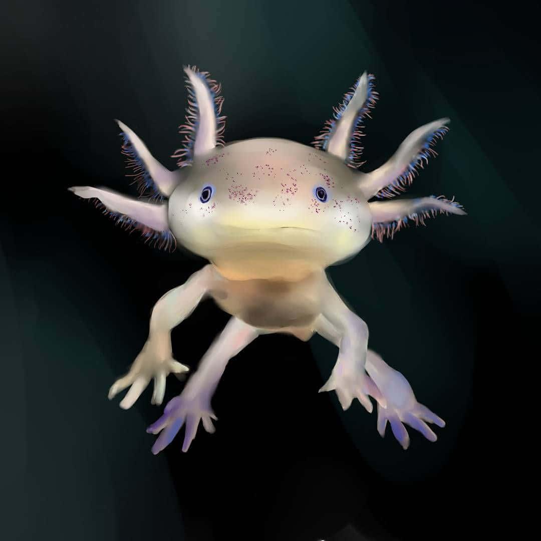 The Charm of the Axolotl — 1080x1080 wallpaper