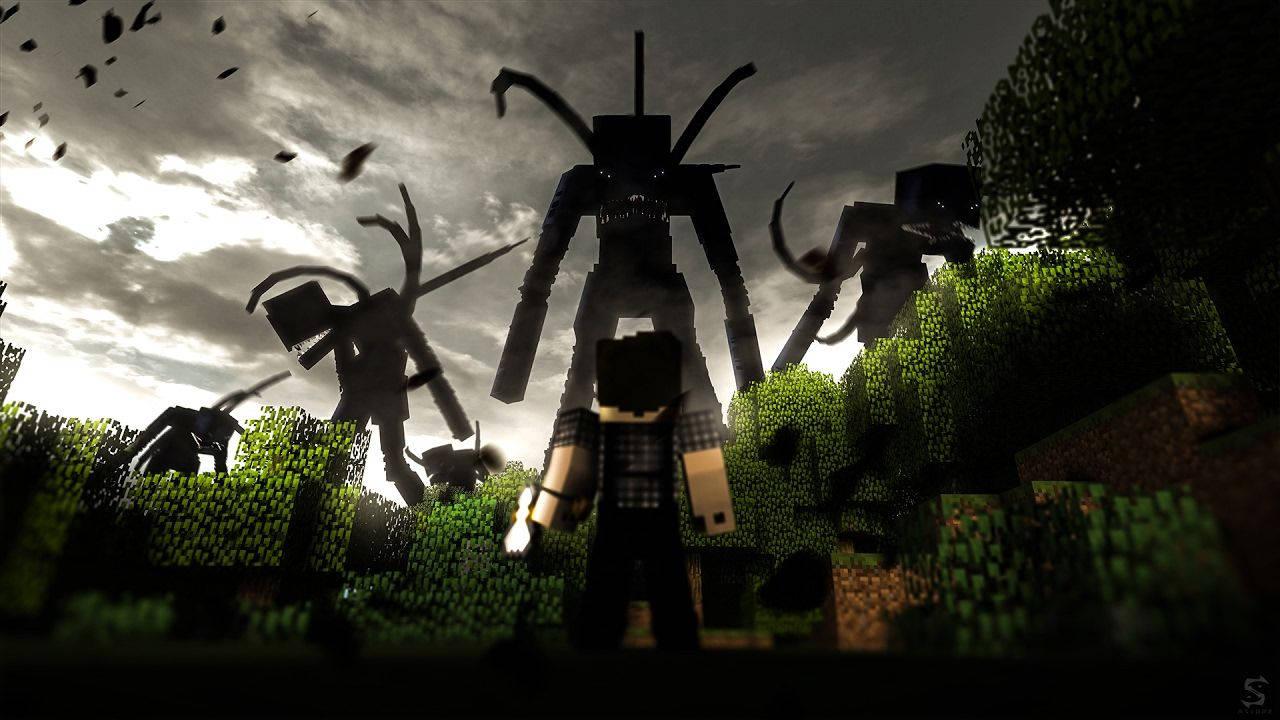 "The Corrupted Slaves Ride Into Battle in Minecraft"