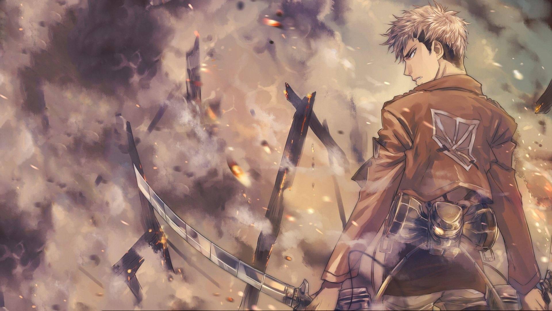 The Courageous Jean Kirstein in Attack on Titan Uniform — 1920x1080 wallpaper