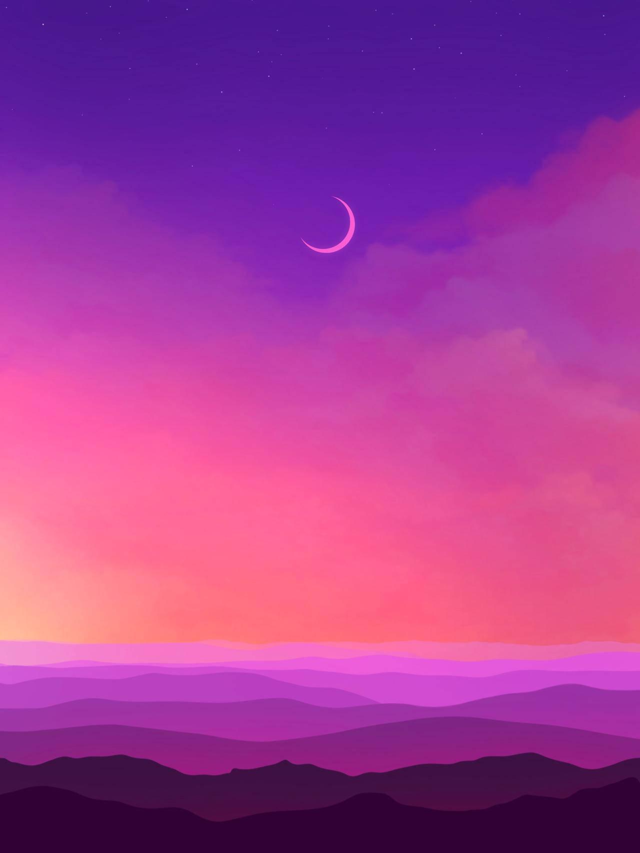 The Dreamy Aesthetic of the Pink Moon — 1280x1707 wallpaper