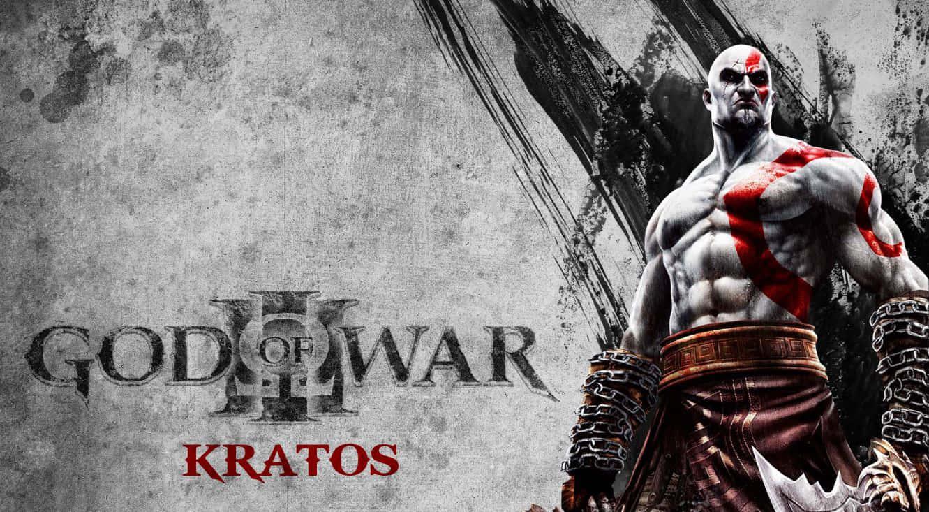The fierce Kratos; a warrior within the realm of Norse mythology — 1331x733 wallpaper